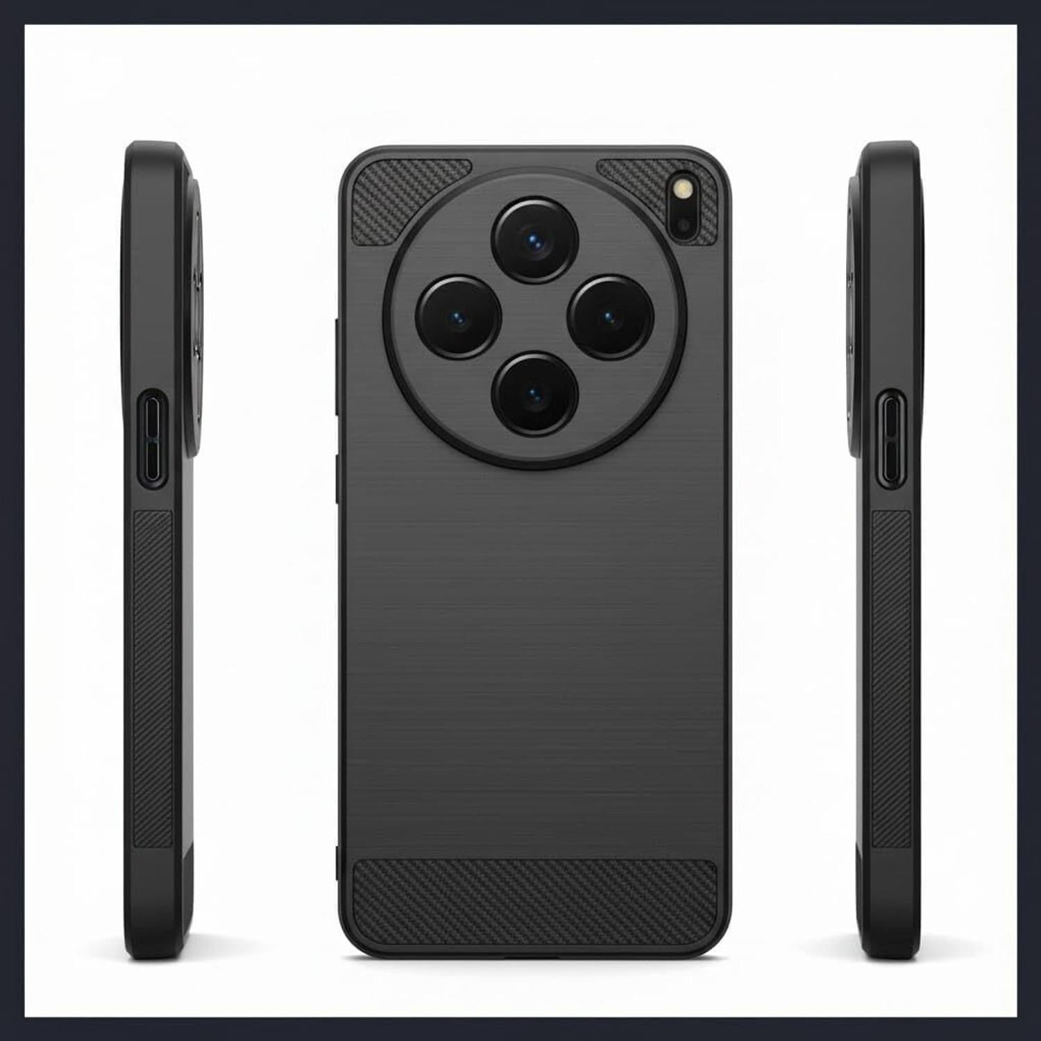Image of SBMS Back Cover for Vivo X200T 5G (Black, Shock Proof, Silicon, Pack of: 1)