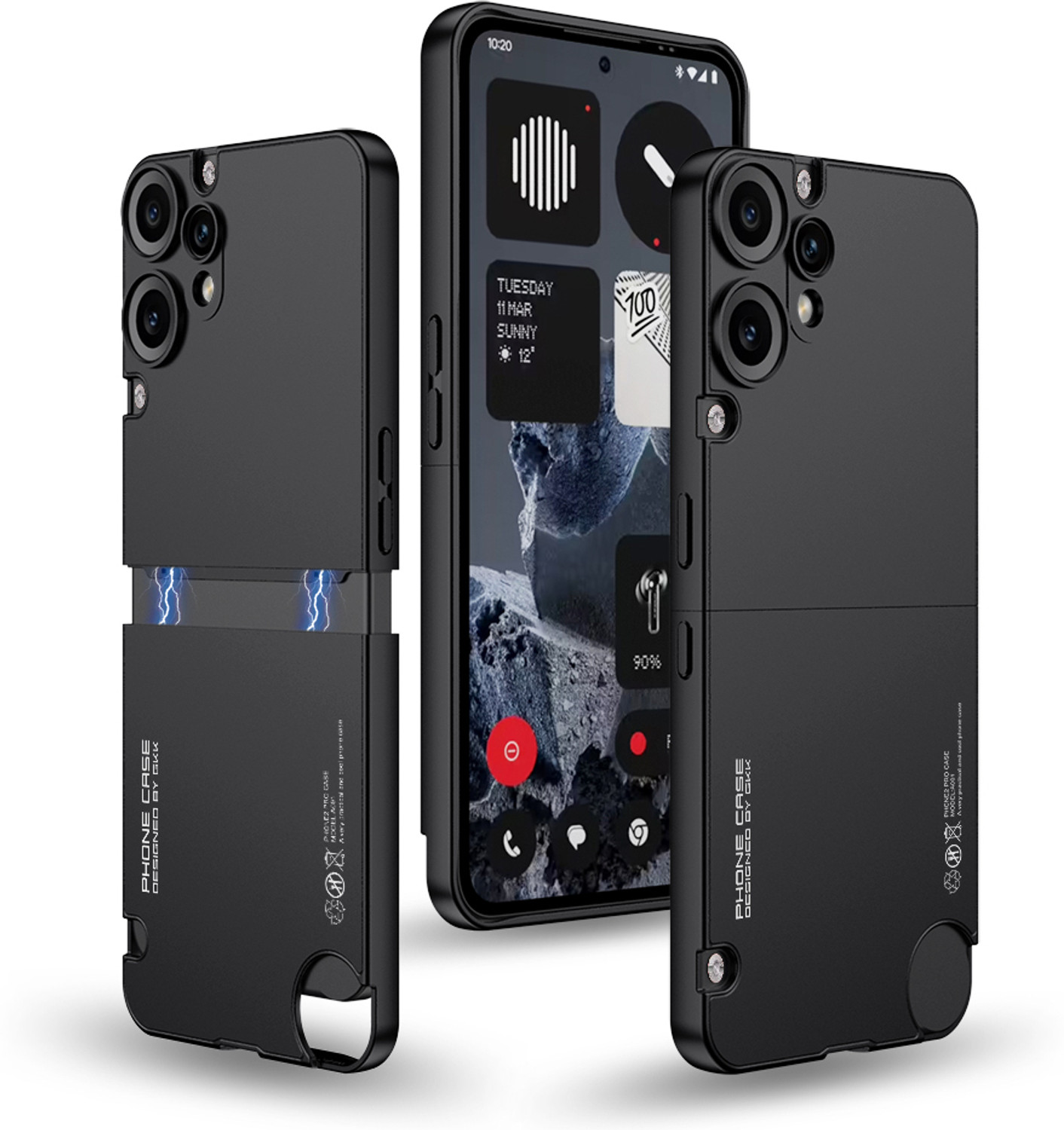 SoulBuy Back Cover for CMF Nothing Phone 2 Pro Black - Image 5