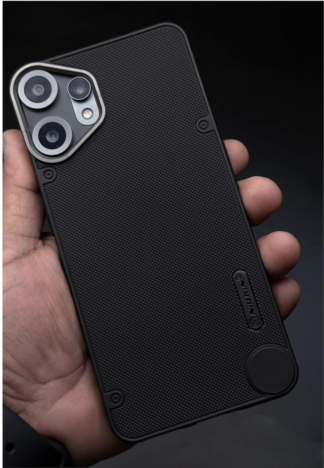 Image of Rugraj Back Cover for CMF by Nothing Phone 2 Pro (Black, Grip Case, Silicon, Pack of: 1)