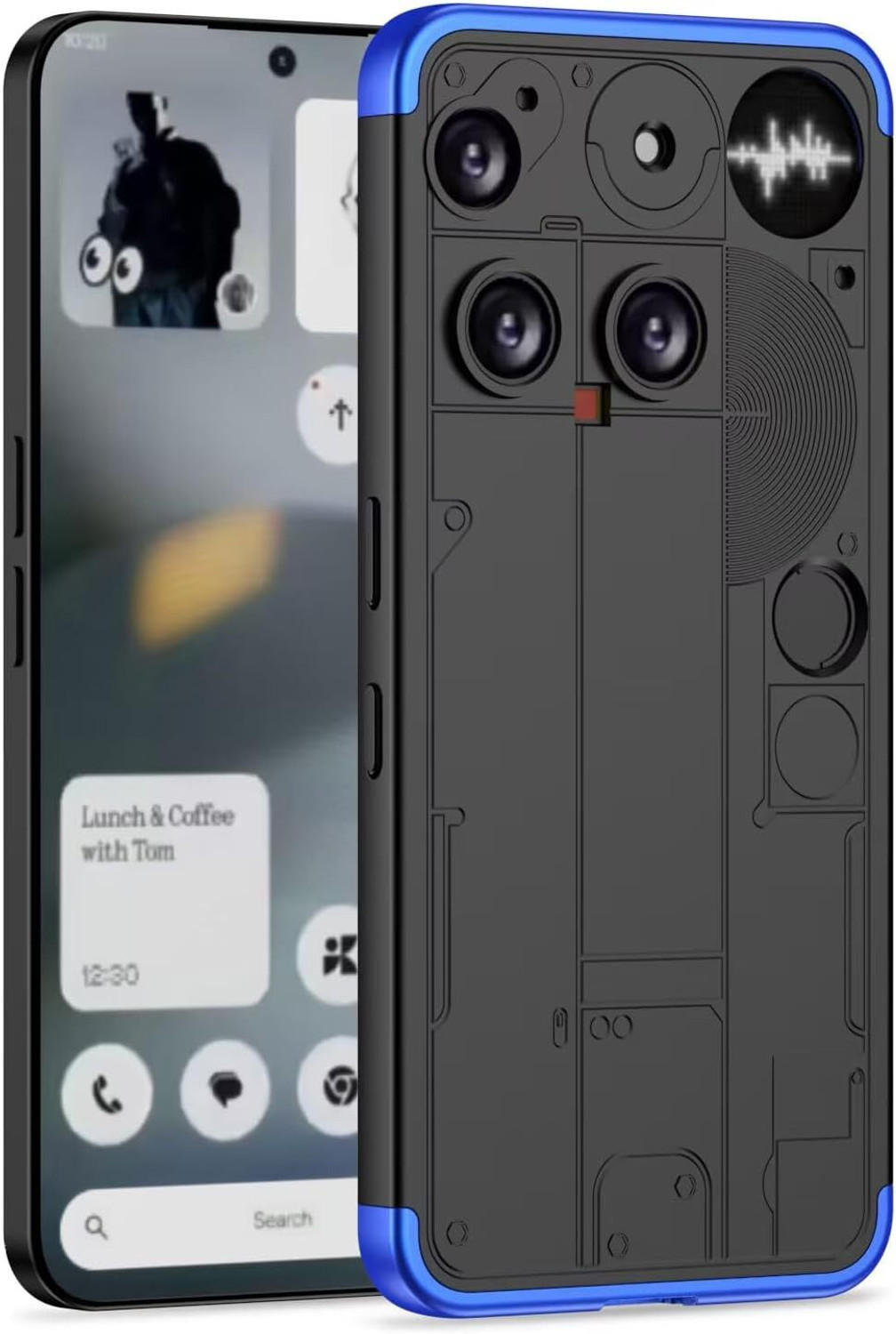Image of Stunny Back Cover for Nothing phone 3 -dps7545, Back Cover, Mobile Back Cover (Black, Shock Proof, Silicon, Pack of: 1)