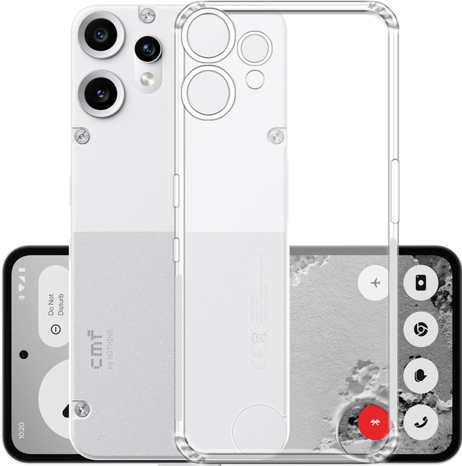 Image of Rugraj Back Cover for CMF by Nothing Phone 2 Pro (Black, Grip Case, Silicon, Pack of: 1)