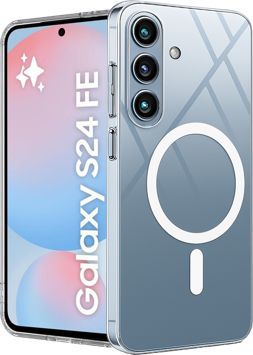 Image of AllifyStore Back Cover for SAMSUNG Galaxy S24 FE 5G (Transparent, Flexible, Silicon, Pack of: 1)