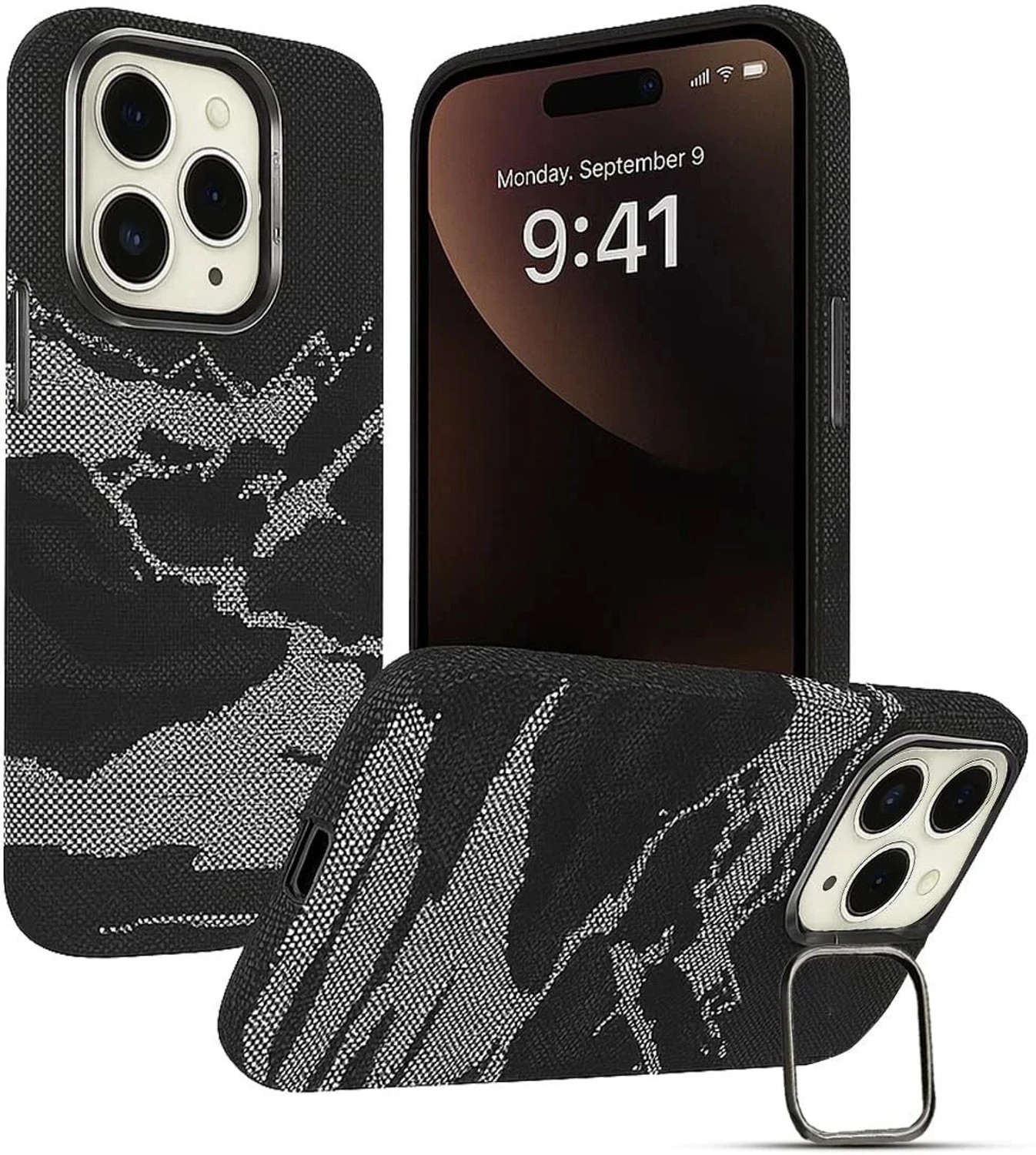Image of izaan Back Cover for iPhone 14 pro max (Purple, Matte Finish, Fiber, Glass, Pack of: 1)