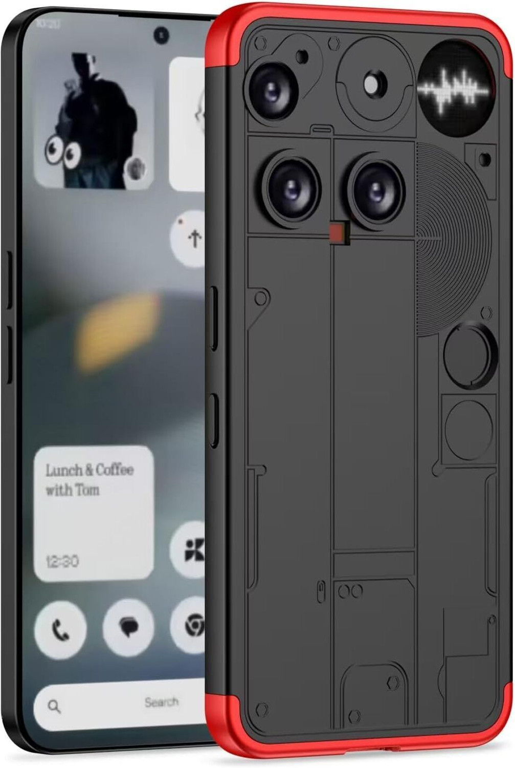 Image of Stunny Back Cover for Nothing phone 3 -dps7545, Back Cover, Mobile Back Cover (Black, Shock Proof, Silicon, Pack of: 1)