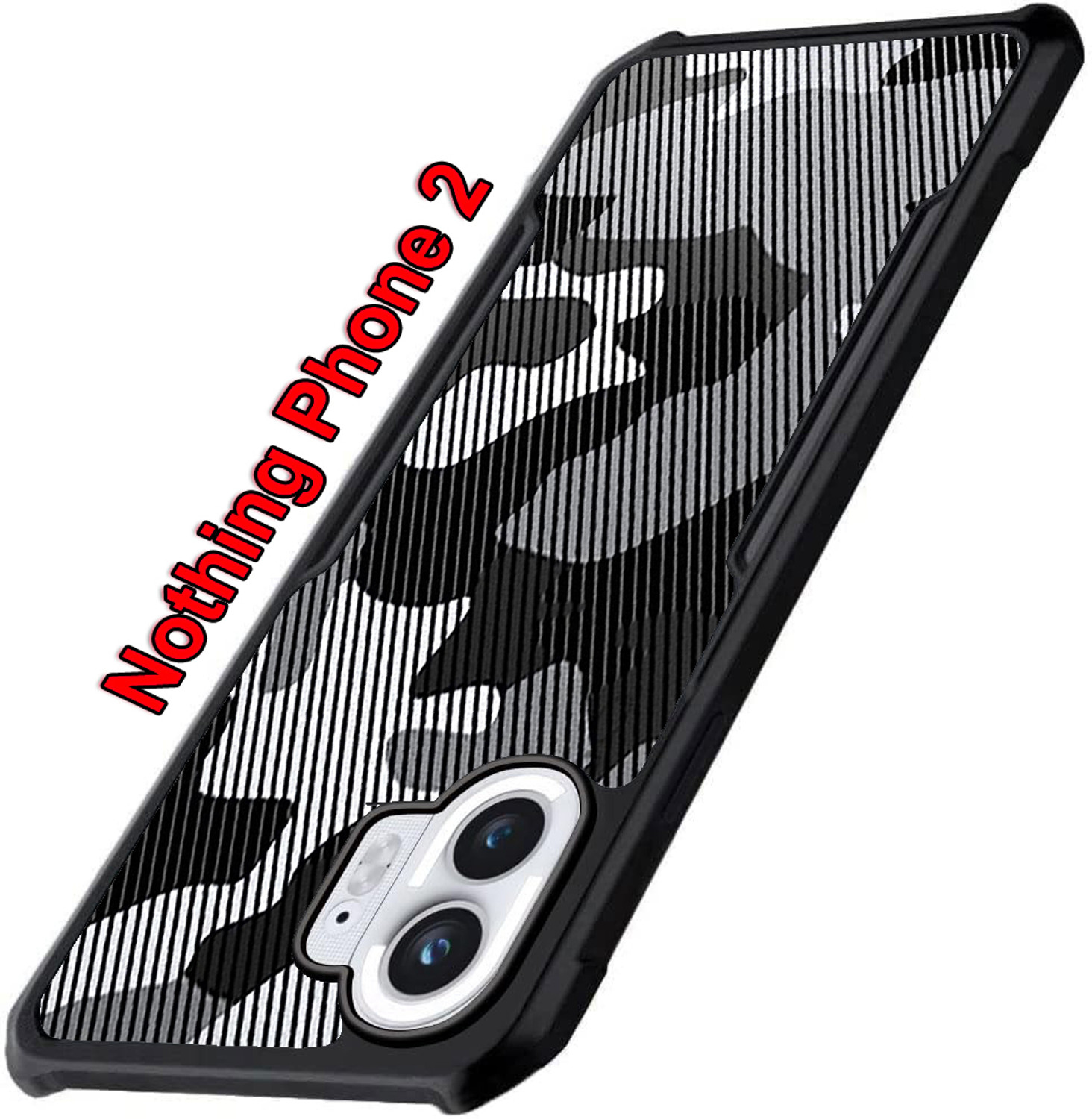 Image of Wellchoice Back Cover for Nothing Phone (2) (Transparent, Grip Case, Silicon, Pack of: 1)