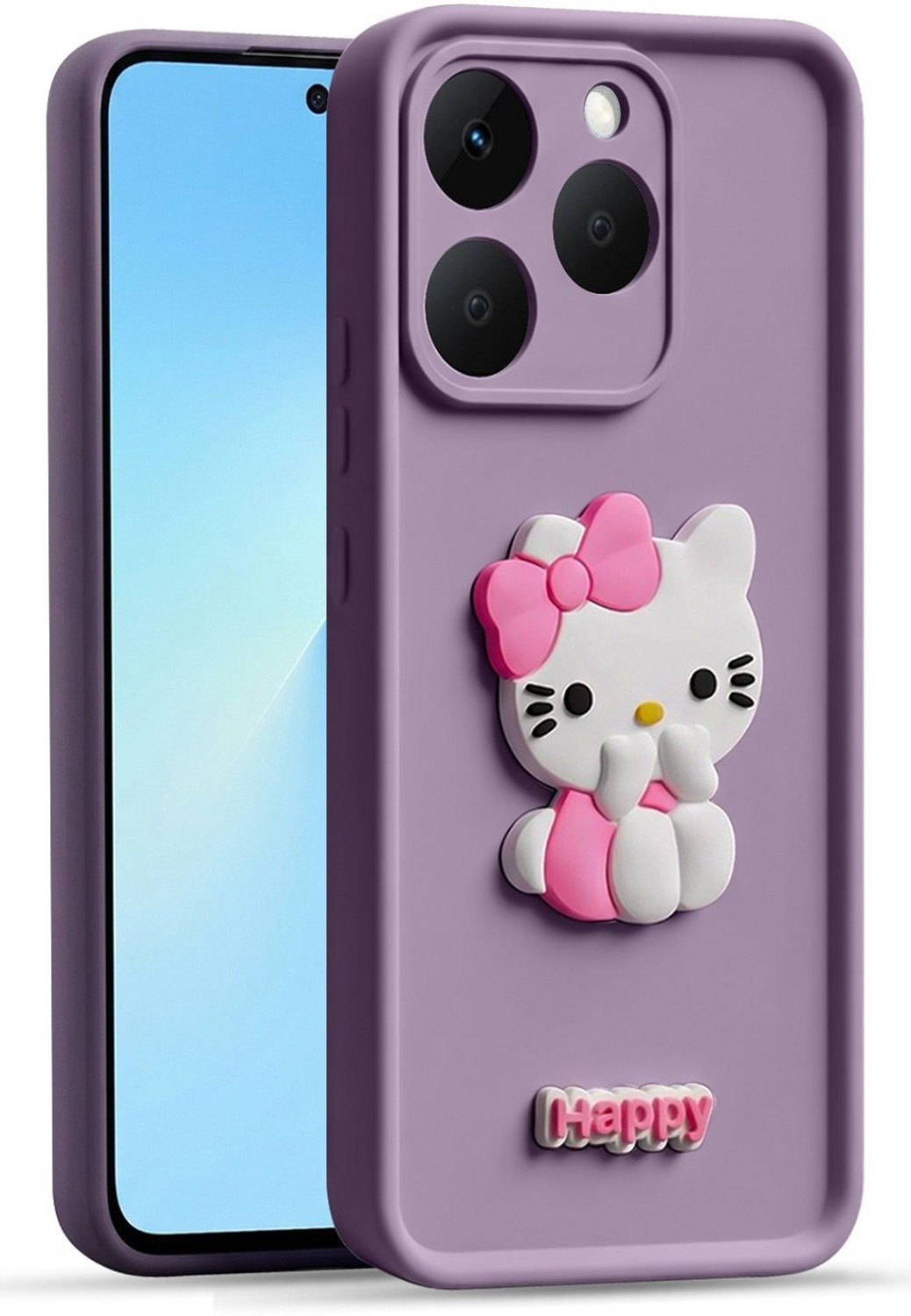Image of Luxecase Back Cover for realme 15T 5G (Pink, Flexible, Silicon, Pack of: 1)