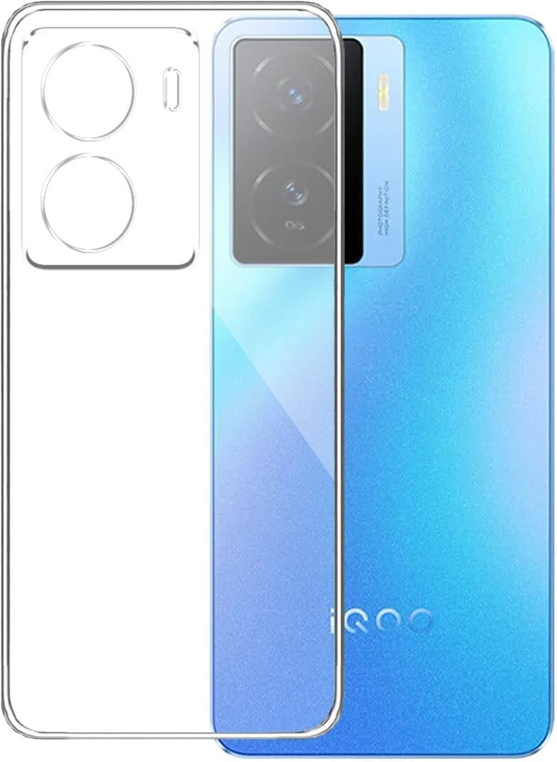 Image of Roxel Back Cover for IQOO Z7S 5G |Vegan PU Leather |Deer Case|Four Side Edges & Camera Lens Protection (Blue, Shock Proof, Artificial Leather, Polycarbonate, Pack of: 1)