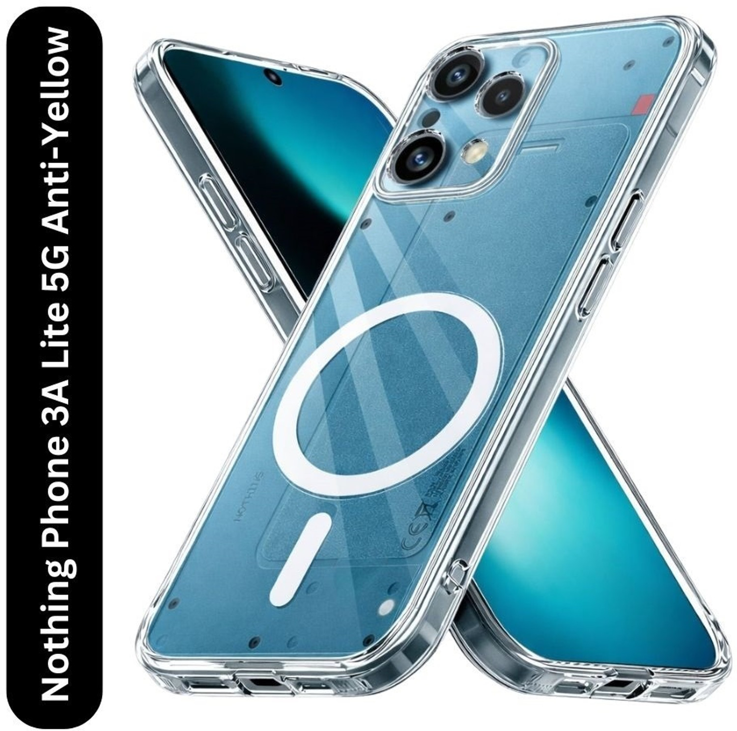 Image of Glaslux Back Cover for Honor 400 Lite 5G (Transparent, Rugged Armor, Plastic, Pack of: 1)