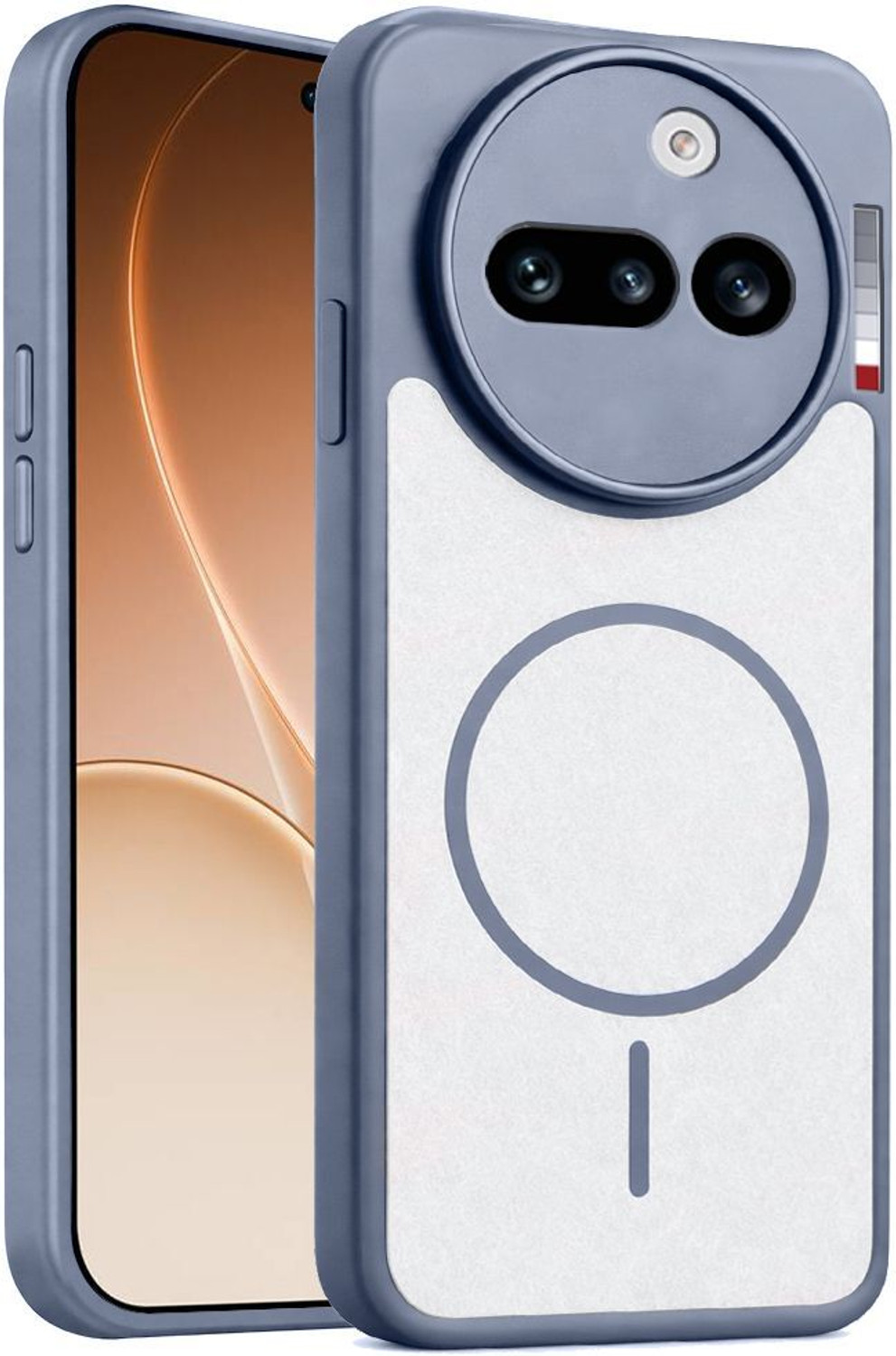 Image of SYOTT Back Cover for Nothing Phone (3a) (Grey, Magsafe, Thermoplastic Polyurethane, Pack of: 1)