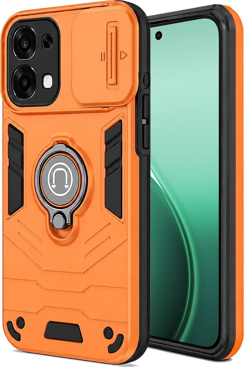 Flipkart SmartBuy Back Cover for vivo T5x 5G (Orange) - Image 1