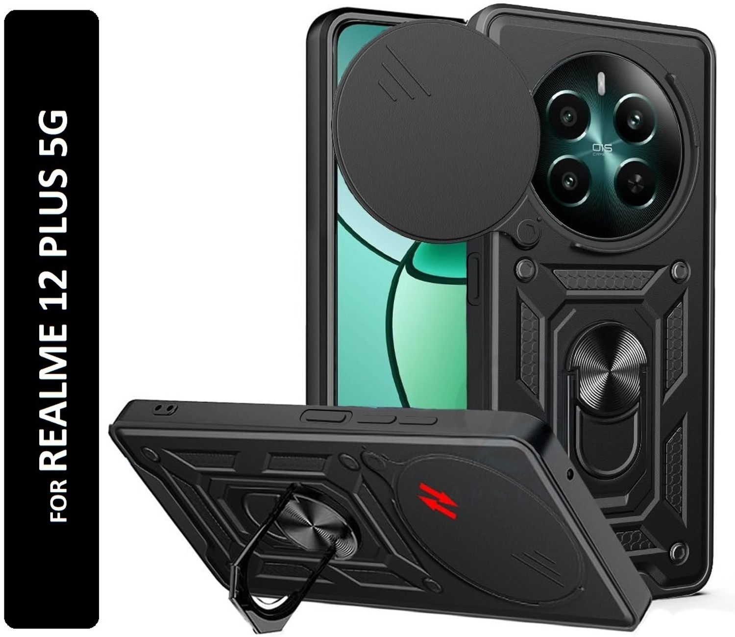 KWINE Case for RealMe 12 Plus 5G Black - Image 5