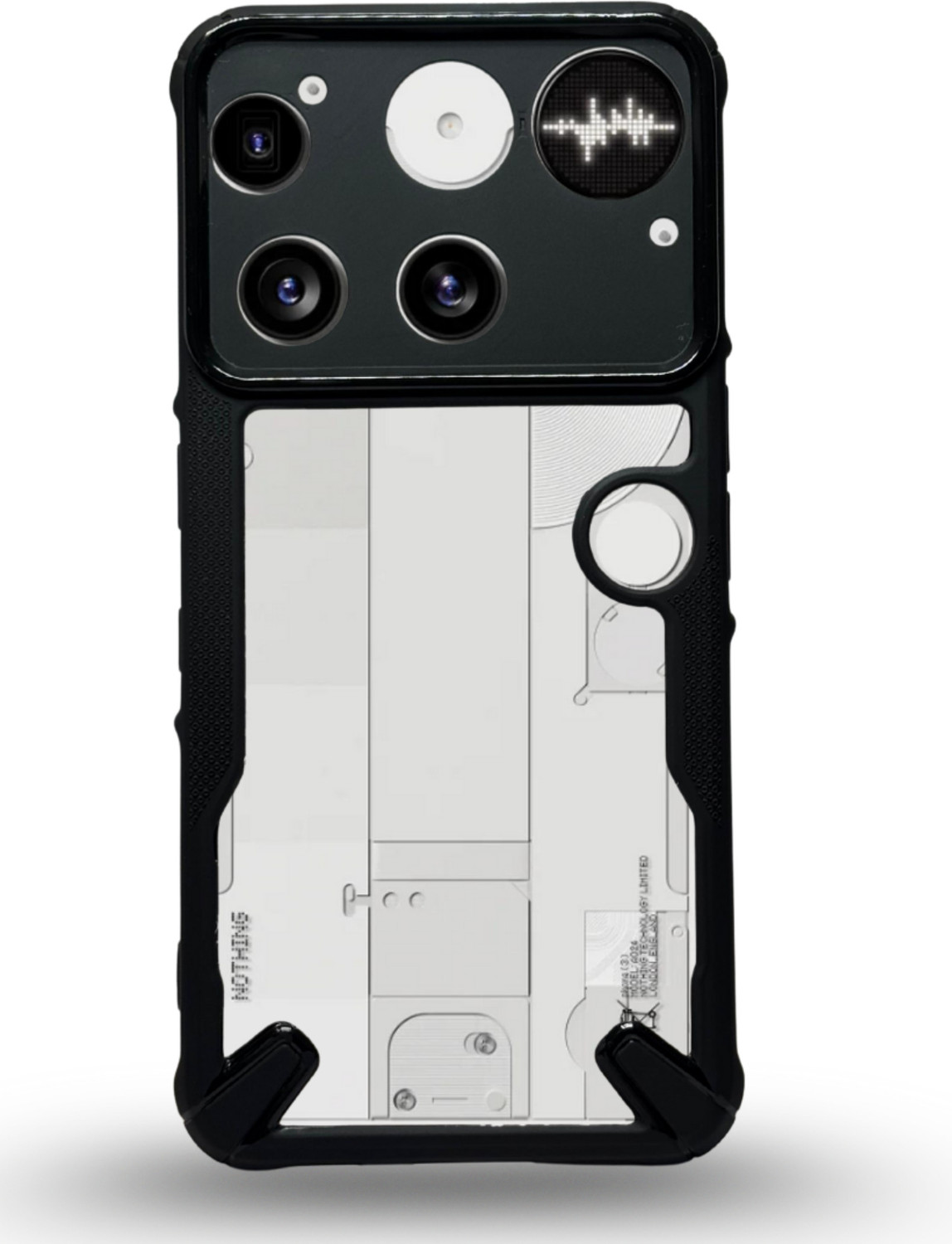 Image of Stunny Back Cover for Nothing phone 3 -dps7545, Back Cover, Mobile Back Cover (Black, Shock Proof, Silicon, Pack of: 1)