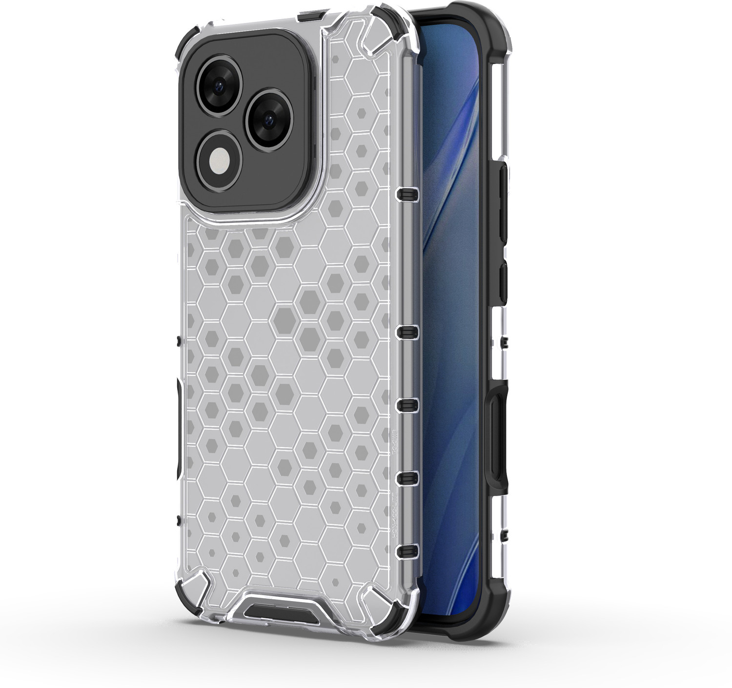 Image of Glaslux Back Cover for Honor 400 Lite 5G (Transparent, Rugged Armor, Plastic, Pack of: 1)