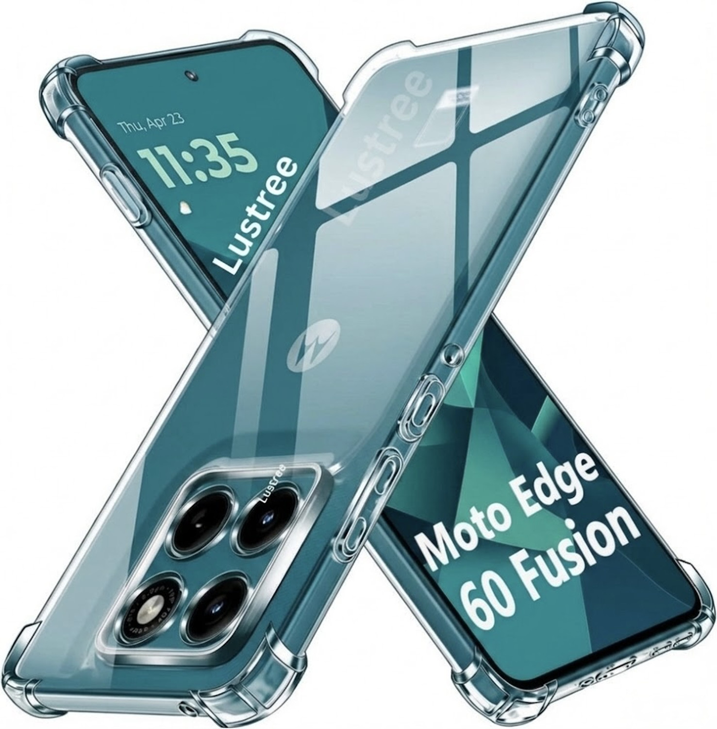 Lustree Back Cover for Motorola Edge 60 Fusion Silicon Transparent Case - Lustree : Flipkart.com