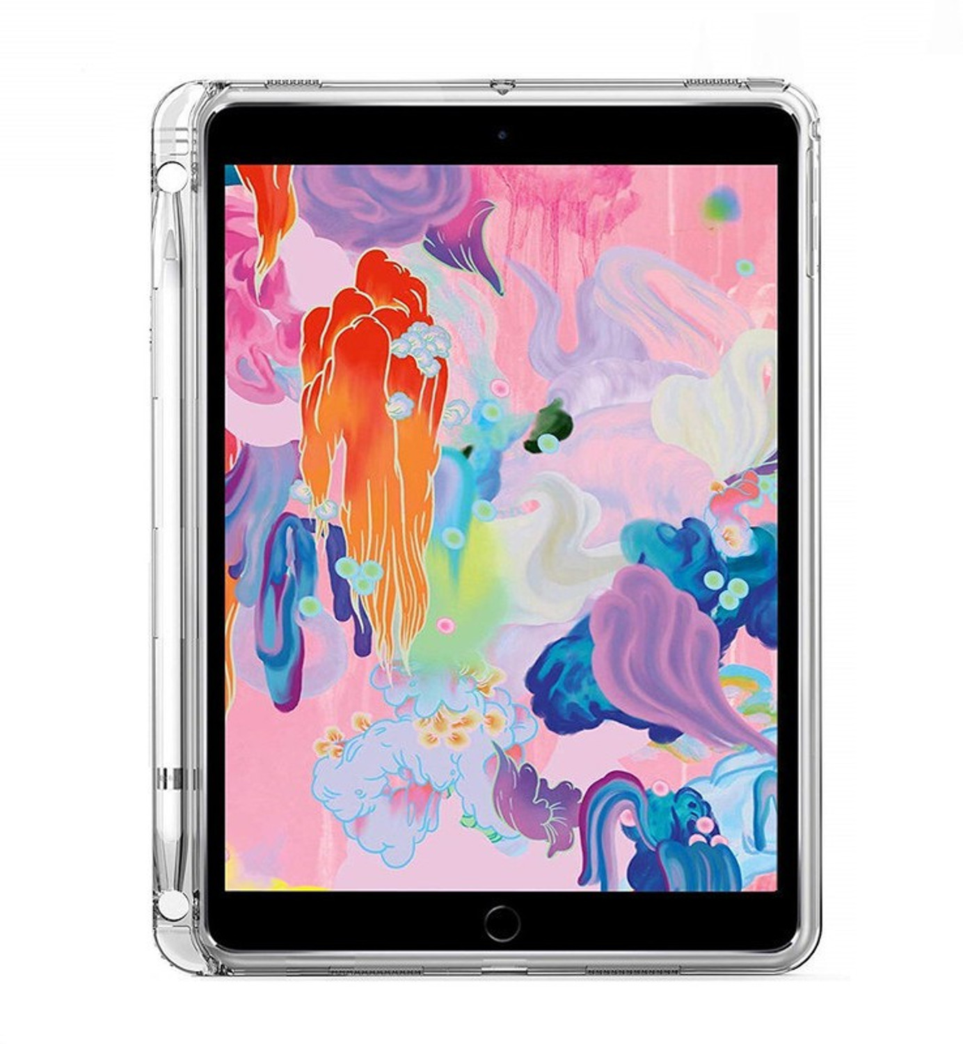 Image of HARITECH Back Cover for iPad 10.2 (2021) (9th Generation) (Transparent, Shock Proof, Silicon, Pack of: 1)