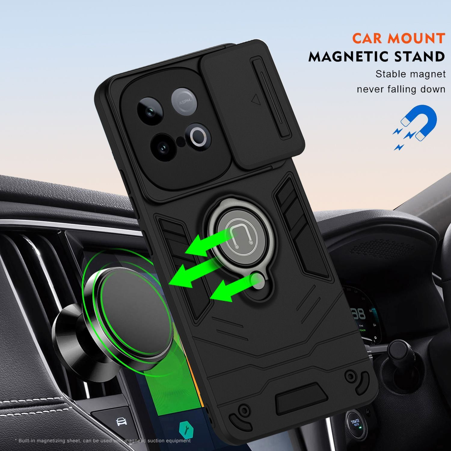 Image of Flipkart SmartBuy Back Cover for IQOO Neo 10 5G (Black, Rugged Armor, Polycarbonate, Pack of: 1)