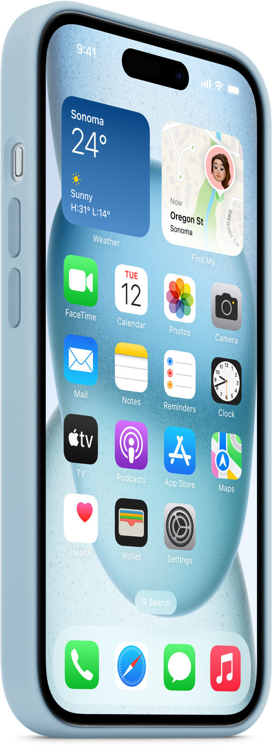 Image of Caseex Back Cover for Apple iPhone 14 Plus (Blue, Grip Case, Silicon, Pack of: 1)