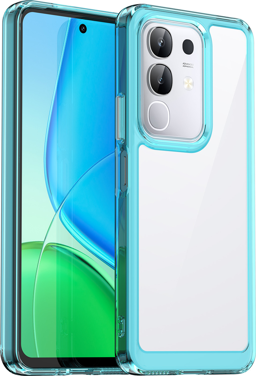 Image of Casener Back Cover for vivo T4x 5G (Beige, Transparent, Shock Proof, Thermoplastic Polyurethane, Pack of: 1)