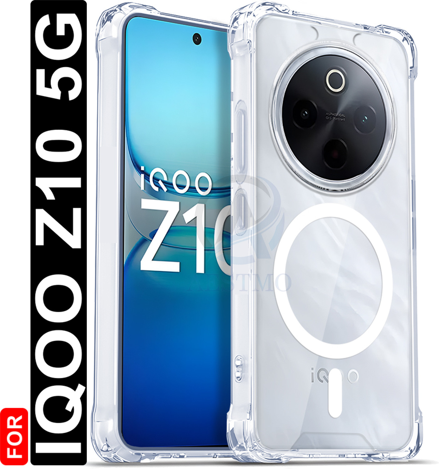 AESTMO Back Cover for iQOO Z10 5G Transparent - Image 1