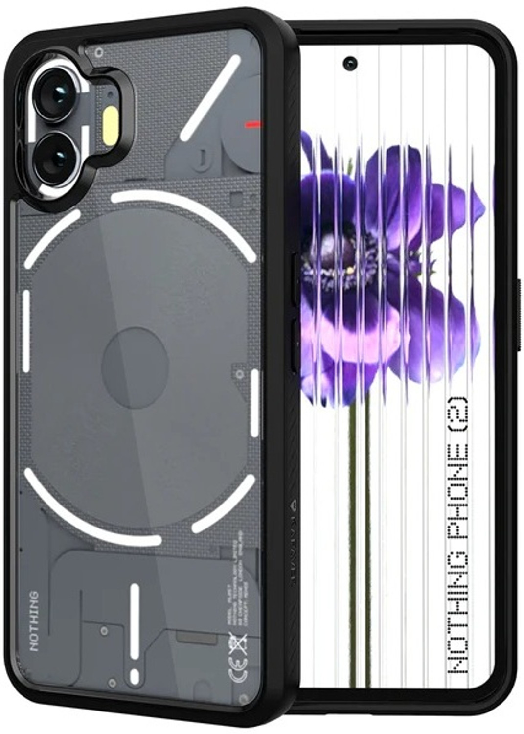 Image of Wellchoice Back Cover for Nothing Phone (2) (Transparent, Grip Case, Silicon, Pack of: 1)