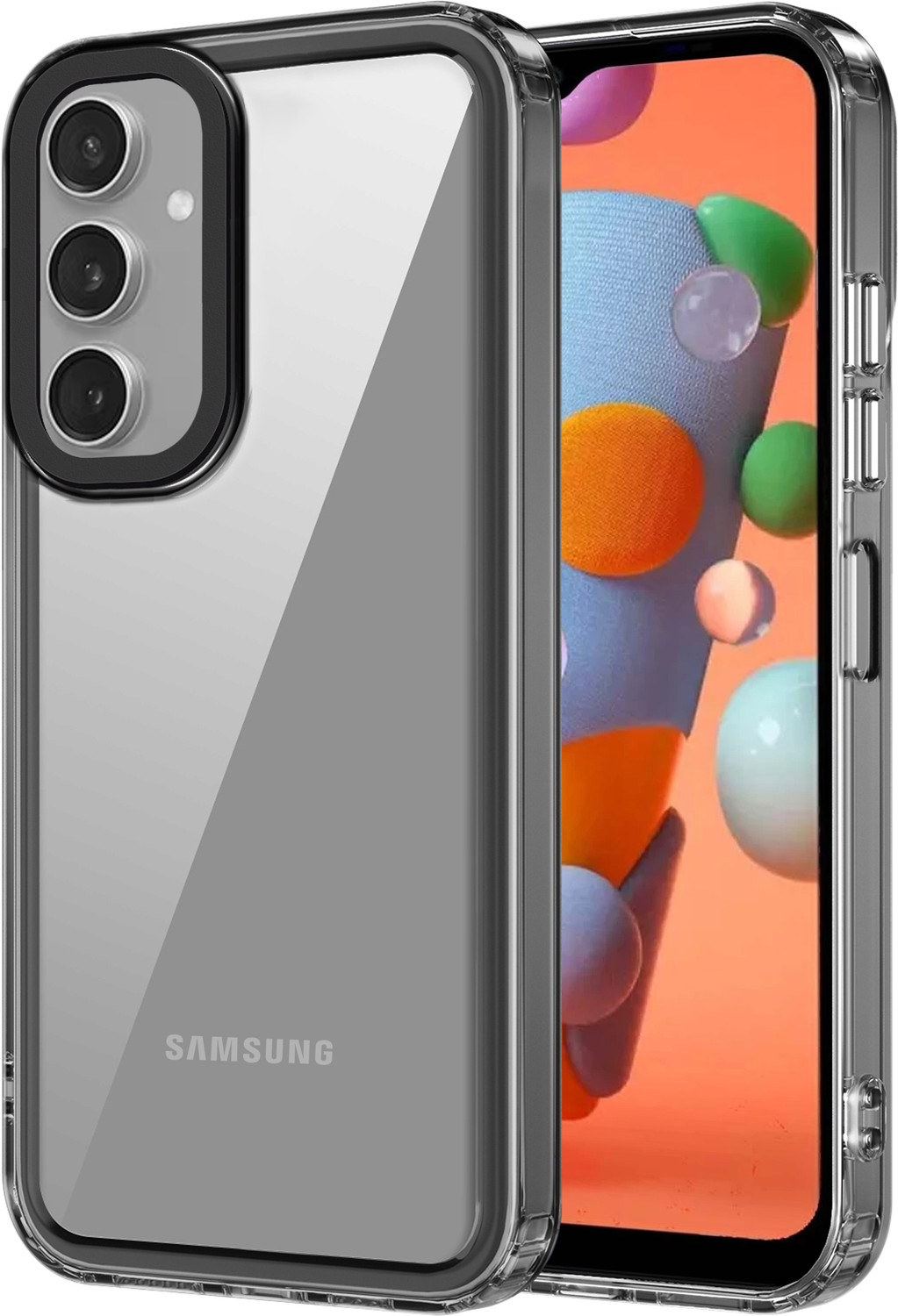 Image of Casekoo - IN CASEKOO IN LOVE Back Cover for Samsung Galaxy A14 5G (Black, Grip Case, Silicon, Pack of: 1)