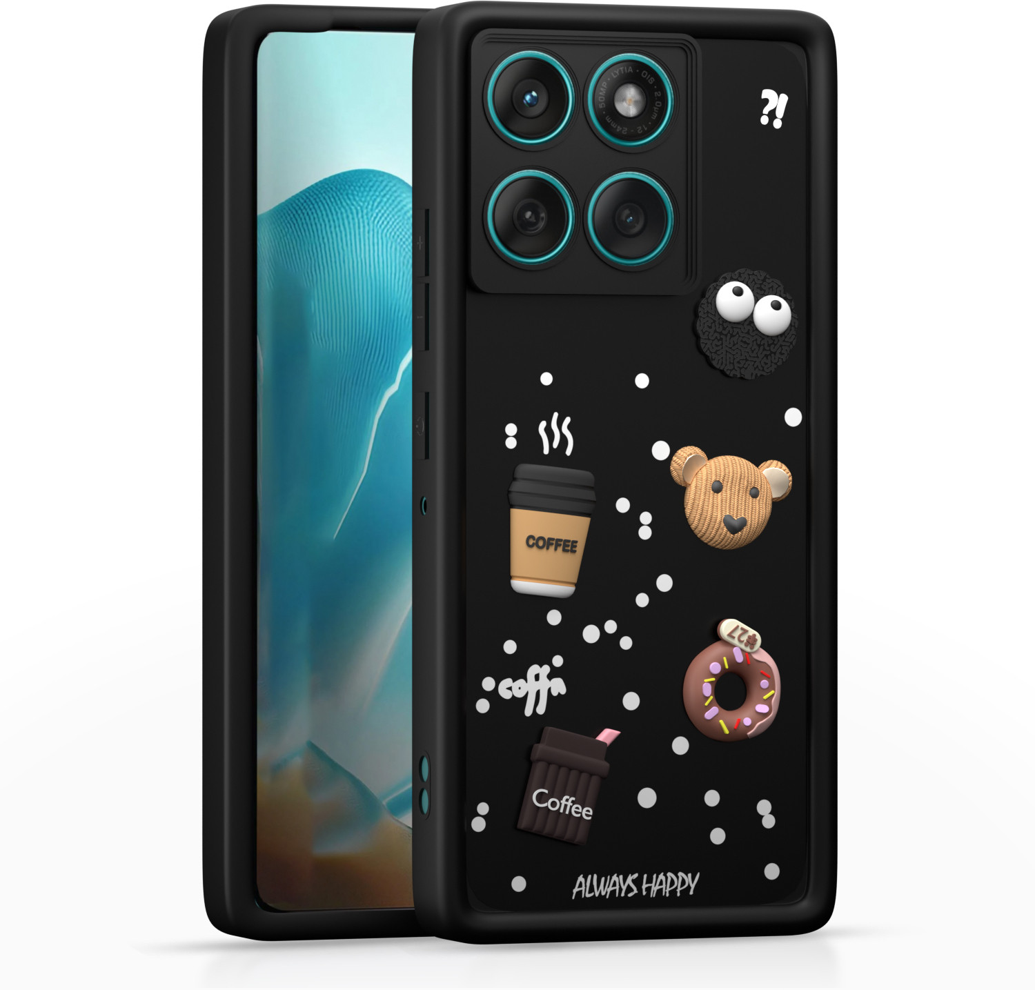 Image of V-TAN Back Cover for Motorola Edge 60 pro (Blue, Shock Proof, Thermoplastic Polyurethane, Pack of: 1)