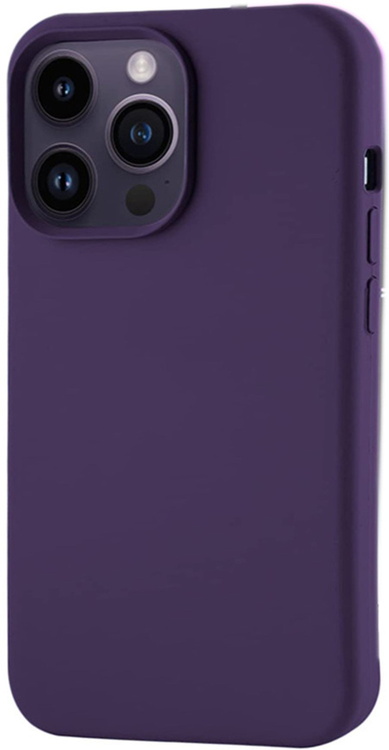 Image of izaan Back Cover for iPhone 14 pro max (Purple, Matte Finish, Fiber, Glass, Pack of: 1)