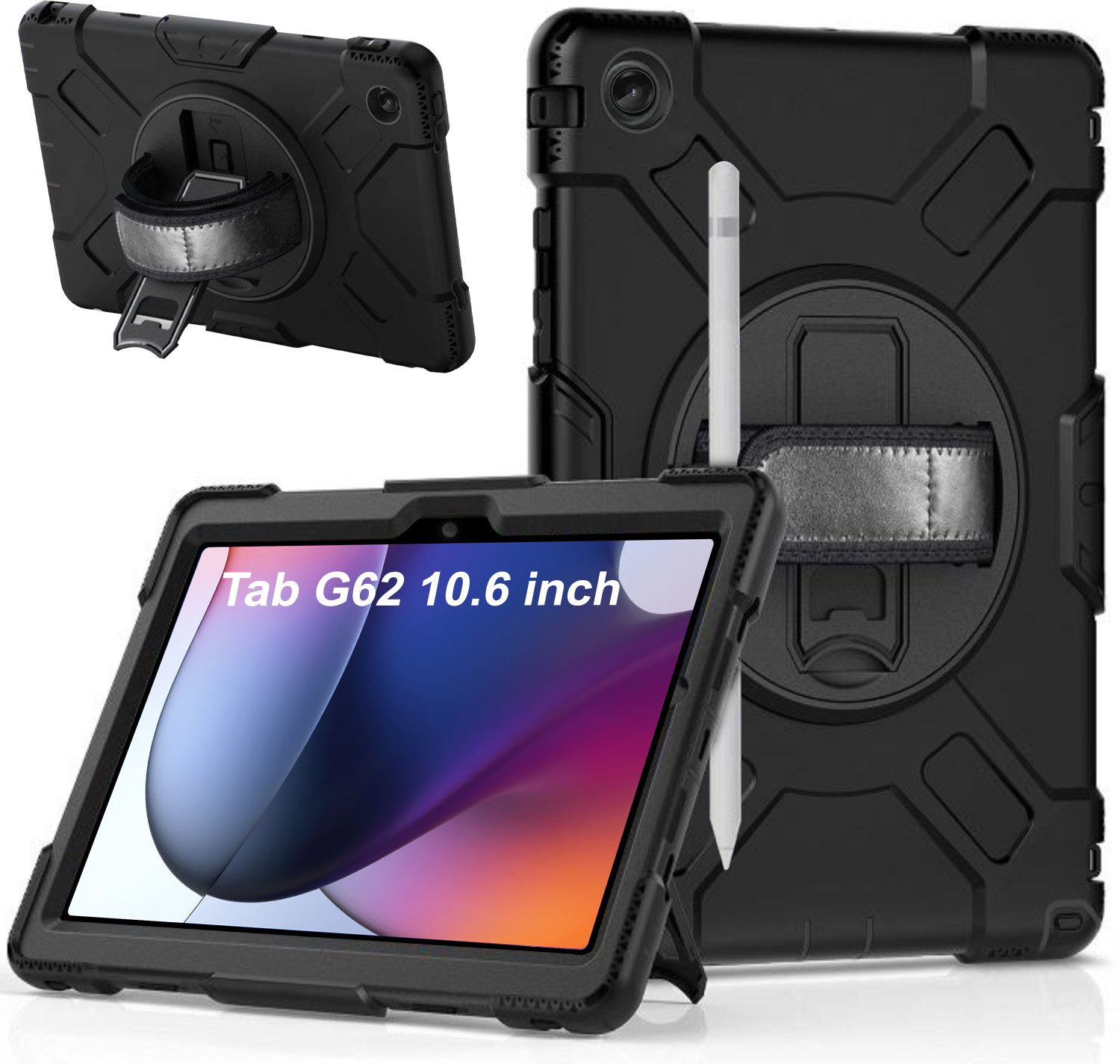 Image of HITFIT Back Cover for Apple iPad Air 10.9 inch (2020) 4th Geeneration (Black, Rugged Armor, Pack of: 1)