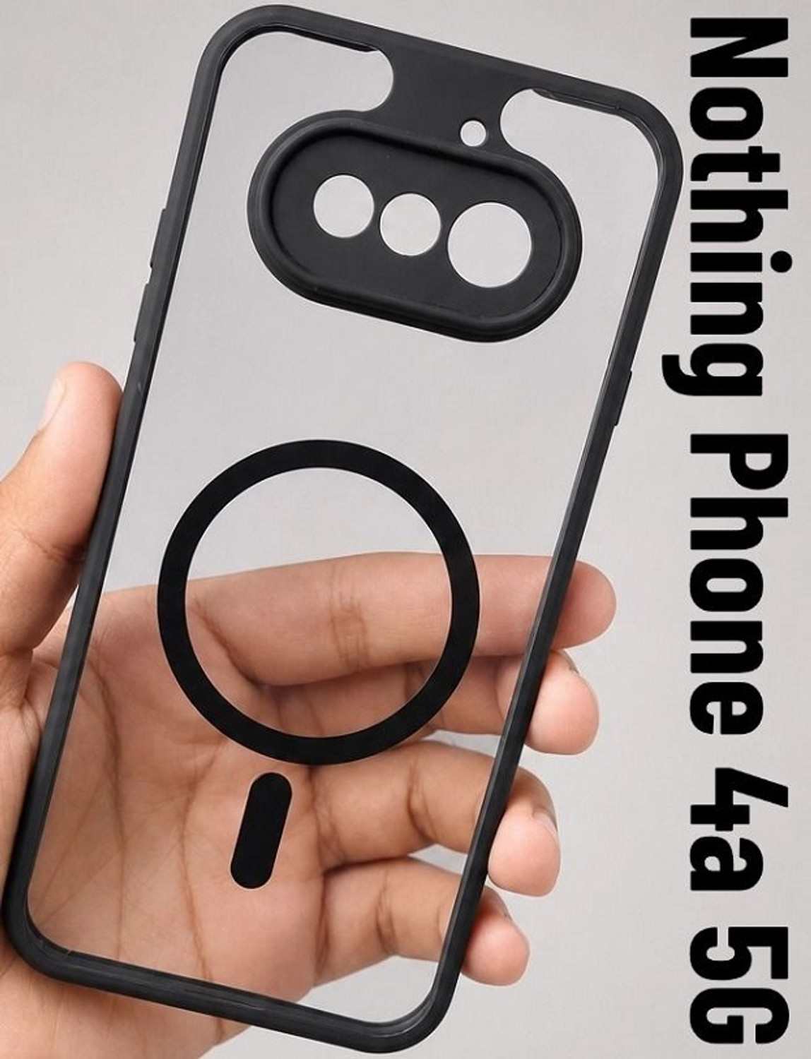 Image of SYOTT Back Cover for Nothing Phone (3a) (Grey, Magsafe, Thermoplastic Polyurethane, Pack of: 1)