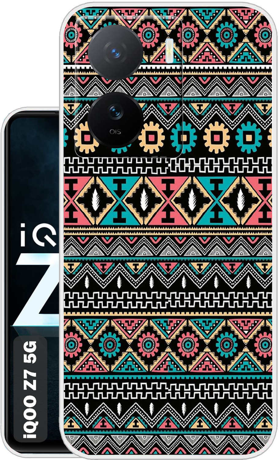 Image of Roxel Back Cover for IQOO Z7S 5G |Vegan PU Leather |Deer Case|Four Side Edges & Camera Lens Protection (Blue, Shock Proof, Artificial Leather, Polycarbonate, Pack of: 1)
