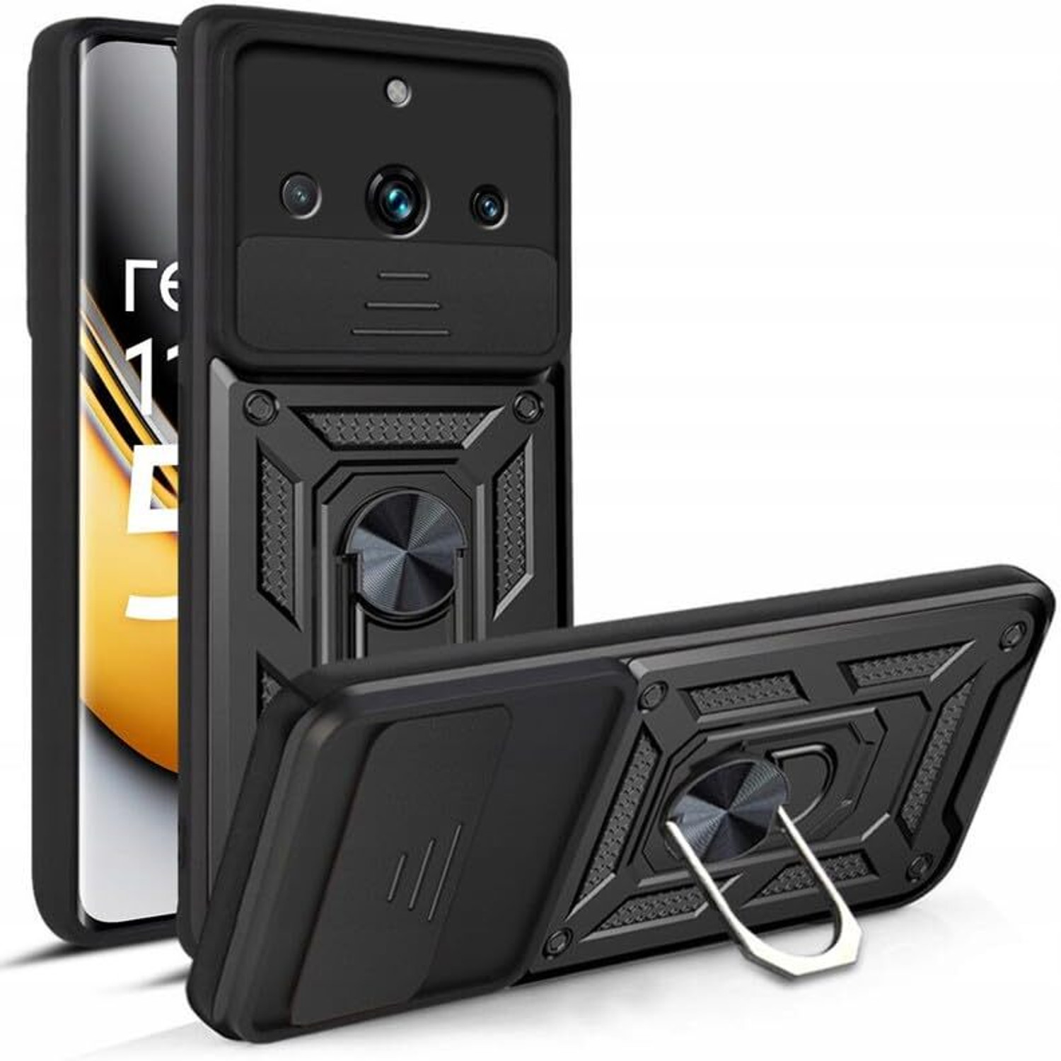 Image of Artistque Back Cover for Realme Narzo 60 5G (Black, Flexible, Silicon, Pack of: 1)