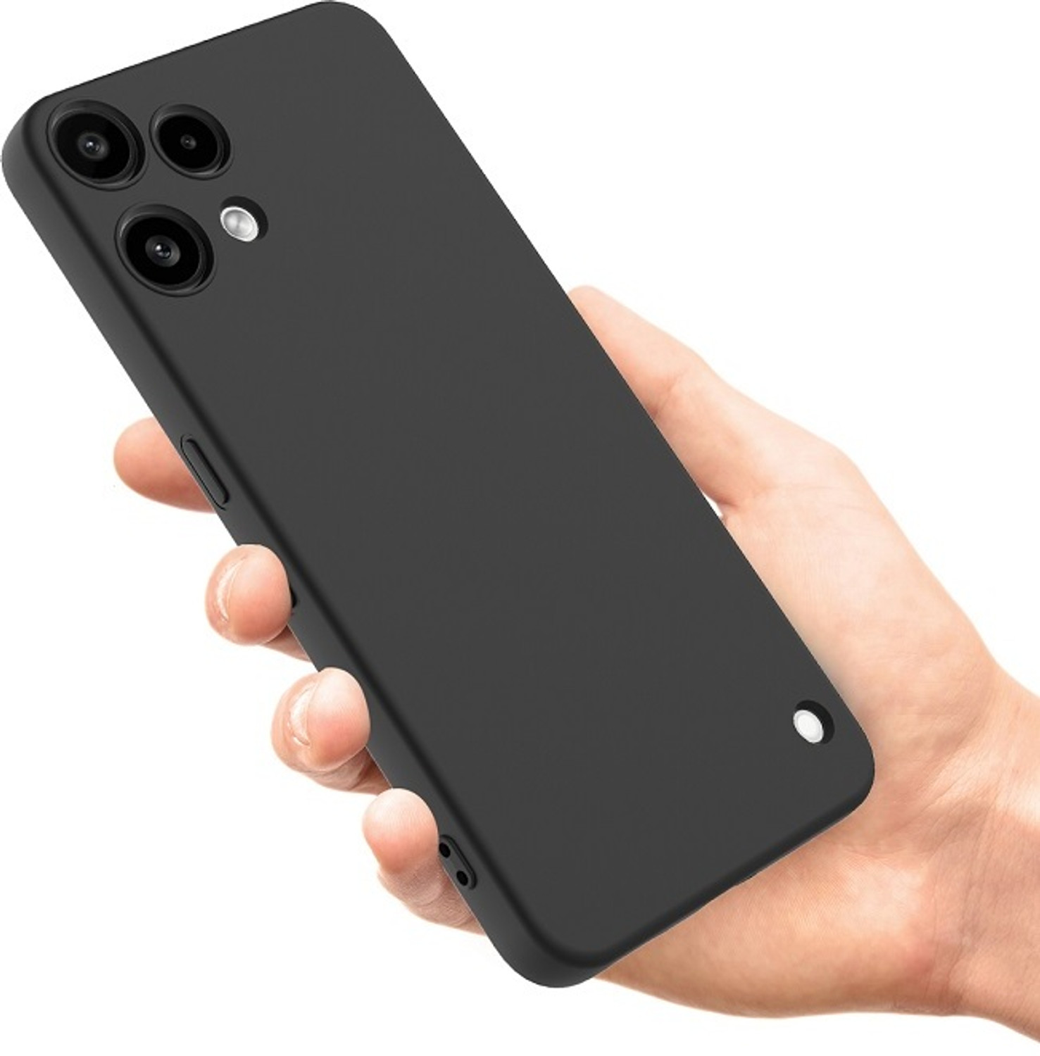 Image of Rugraj Back Cover for CMF by Nothing Phone 2 Pro (Black, Grip Case, Silicon, Pack of: 1)
