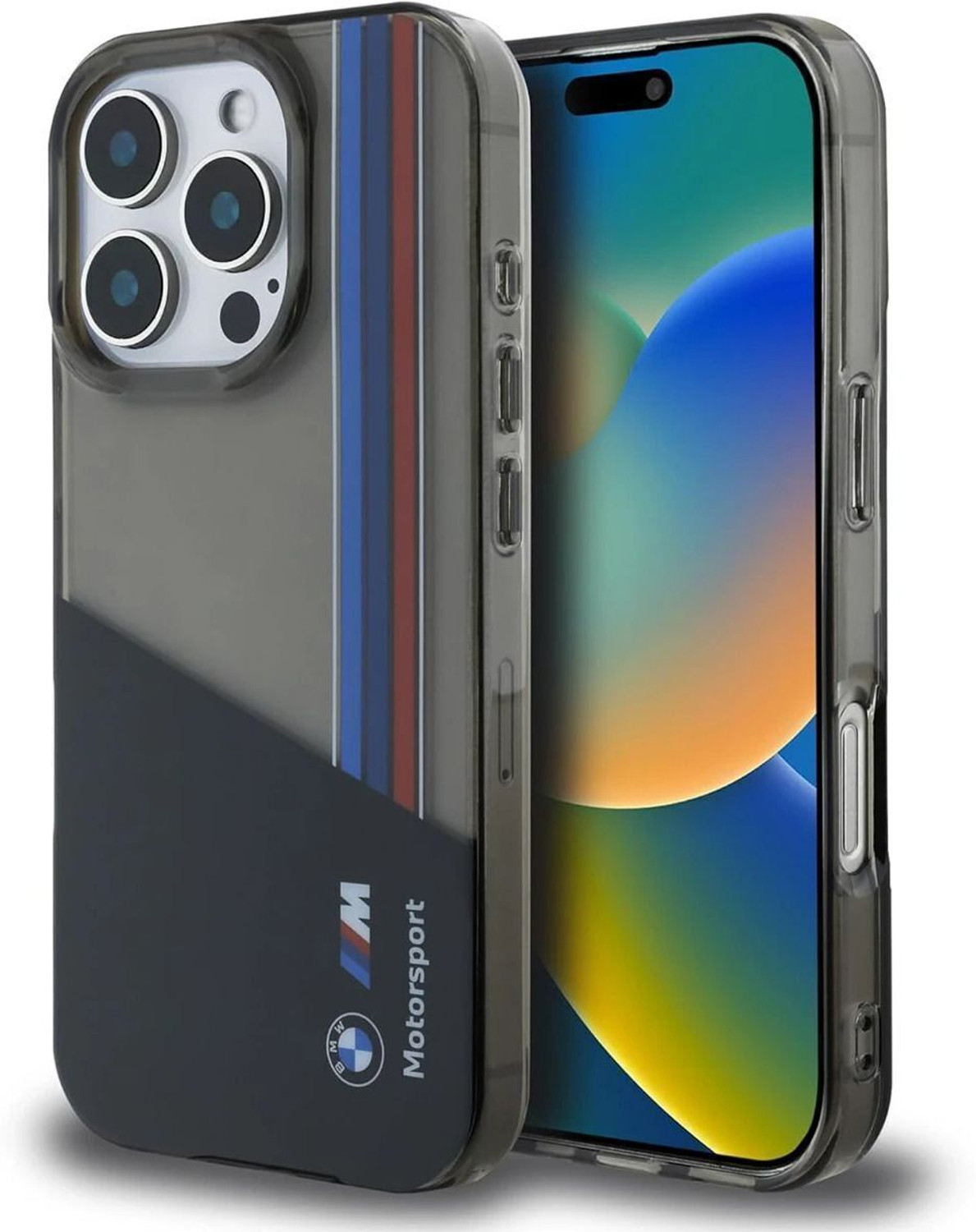 Image of CG Mobile Back Cover for iPhone 16 Pro Max BMW [Official Licensed] Motorsport Collection|IML Printed Case (Black, Thermoplastic Polyurethane, Polycarbonate, Pack of: 1)