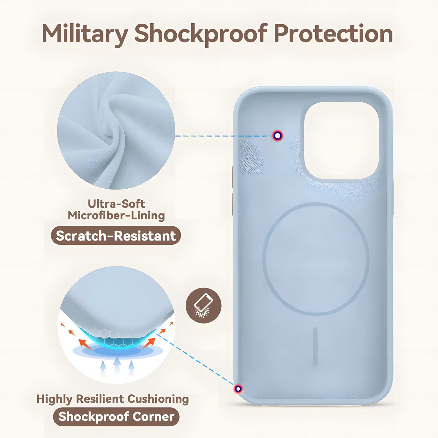 Image of The Sixth Back Cover for Iphone 11 (Blue, Silicon, Pack of: 1)
