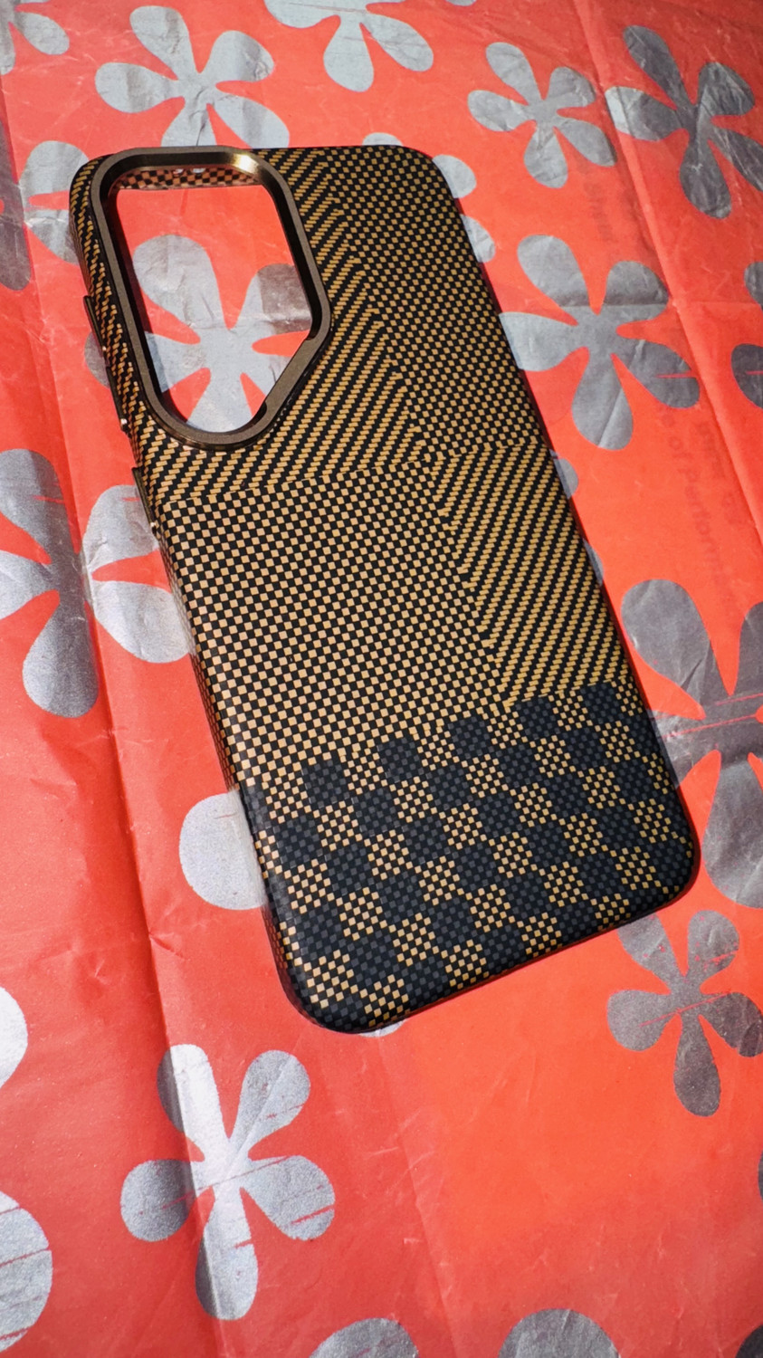Image of SQSENTERPRISES Back Cover for SAMSUNG GALAXY S24 (Black, Gold, Charging Case, Thermoplastic Polyurethane, Pack of: 1)