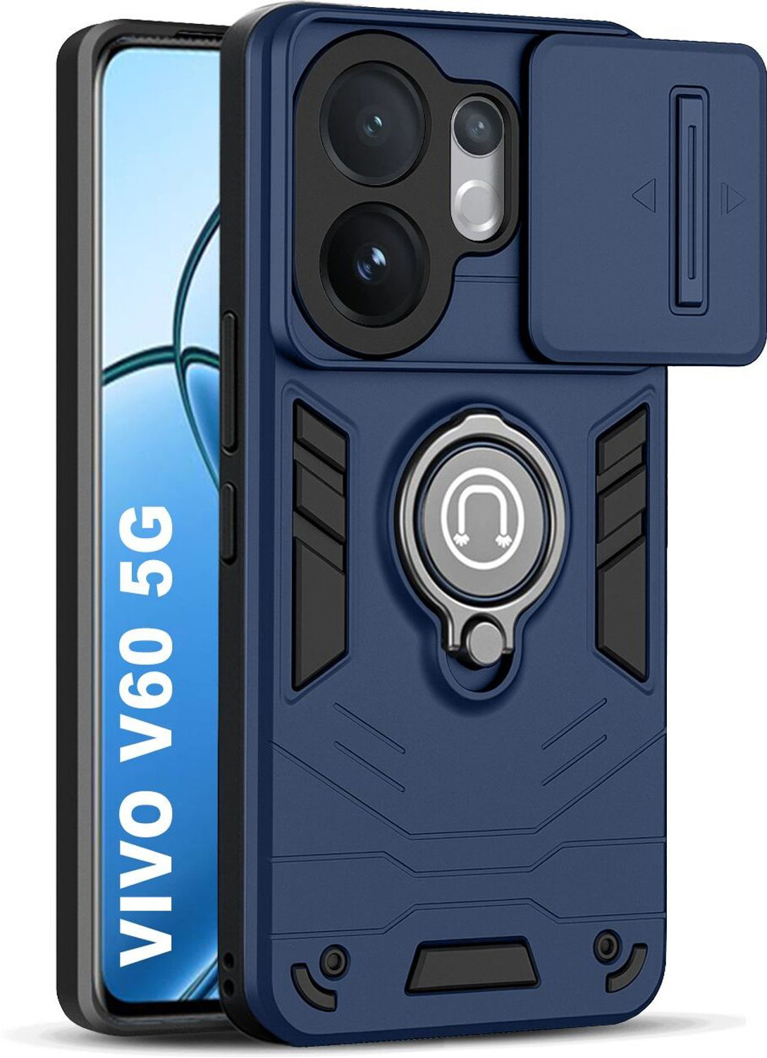 GLOBAL NOMAD Back Cover for vivo V60 5G Blue - Image 6