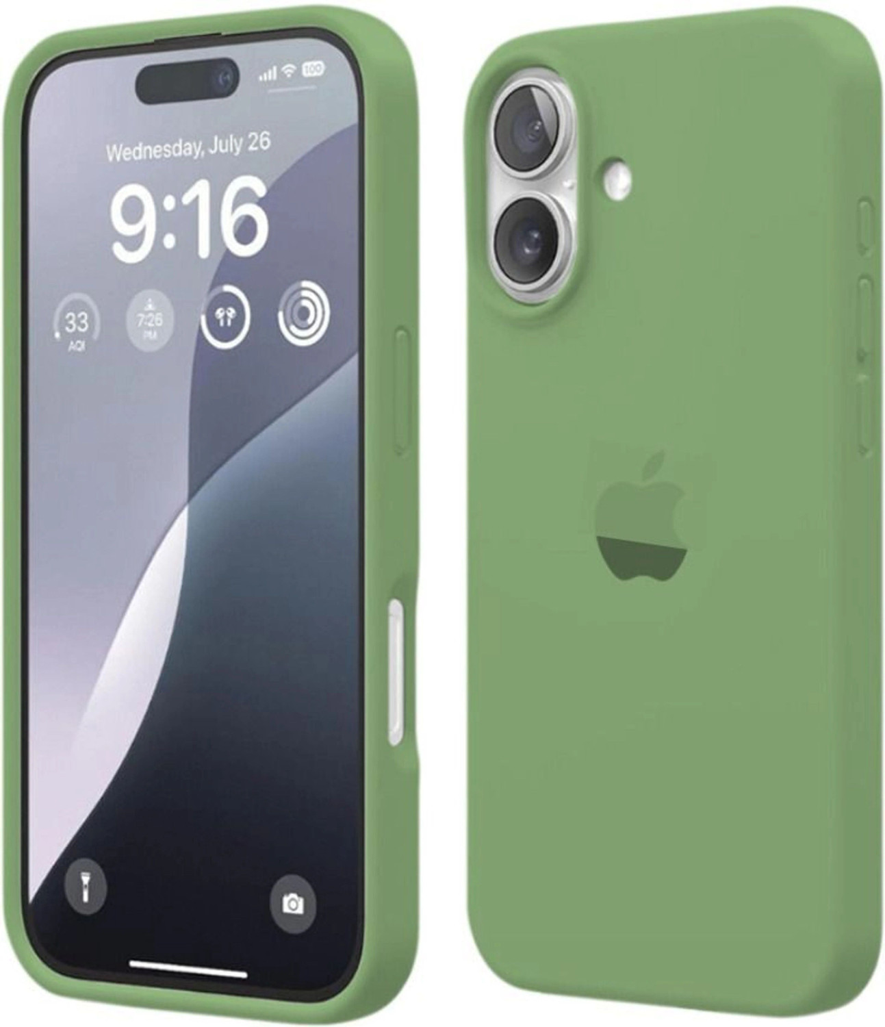 Image of GIRIND Protective Case for iPhone 17, MagSafe Silky Soft Touch, Shock Absorbing Silicone Case Camera Lens Protection (Green, Silicon, Pack of: 1)