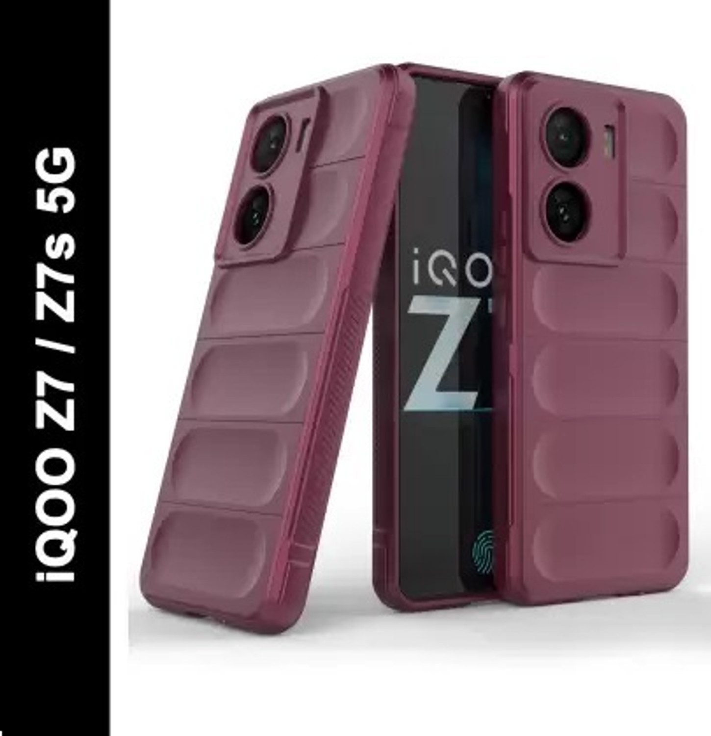 Image of Qyist Back Cover for IQOO Z7S 5G |Vegan PU Leather |Deer Case| Camera Lens Protection (Brown, Shock Proof, Artificial Leather, Polycarbonate, Pack of: 1)