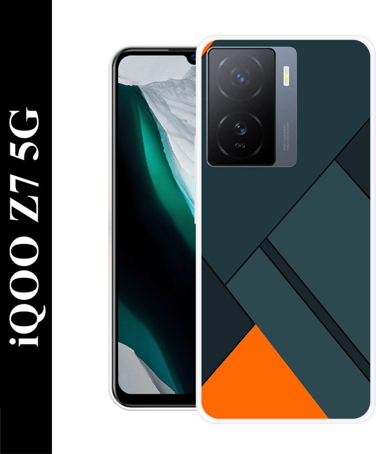 Image of Roxel Back Cover for IQOO Z7S 5G |Vegan PU Leather |Deer Case|Four Side Edges & Camera Lens Protection (Blue, Shock Proof, Artificial Leather, Polycarbonate, Pack of: 1)