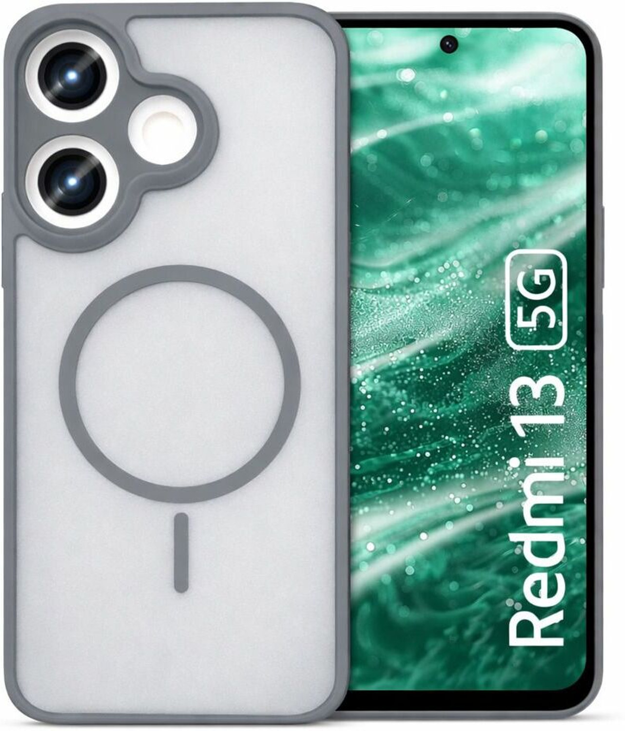 ShadowN Back Cover for MI REDMI 13 Grey - Image 1