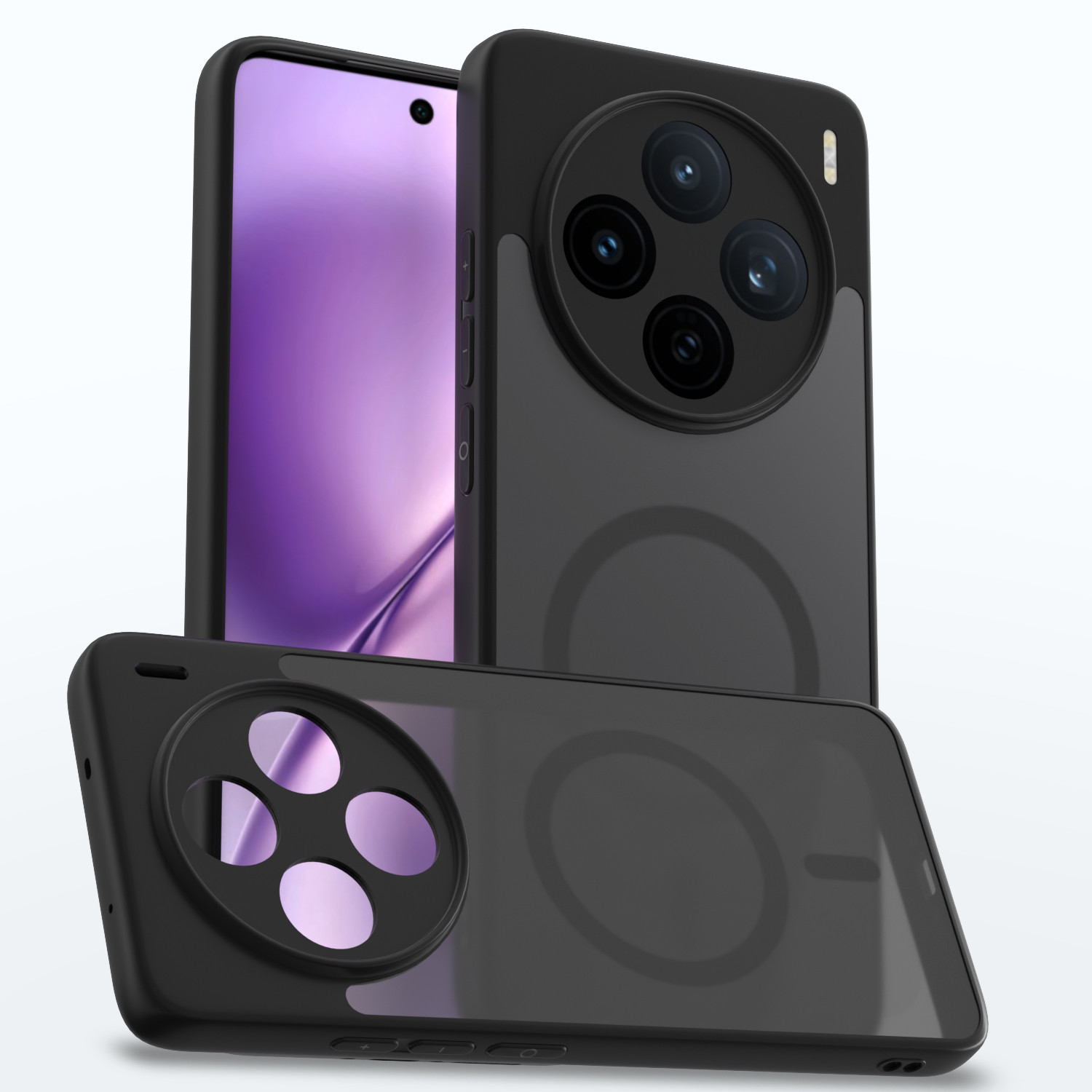 Image of SBMS Back Cover for Vivo X200T 5G (Black, Shock Proof, Silicon, Pack of: 1)