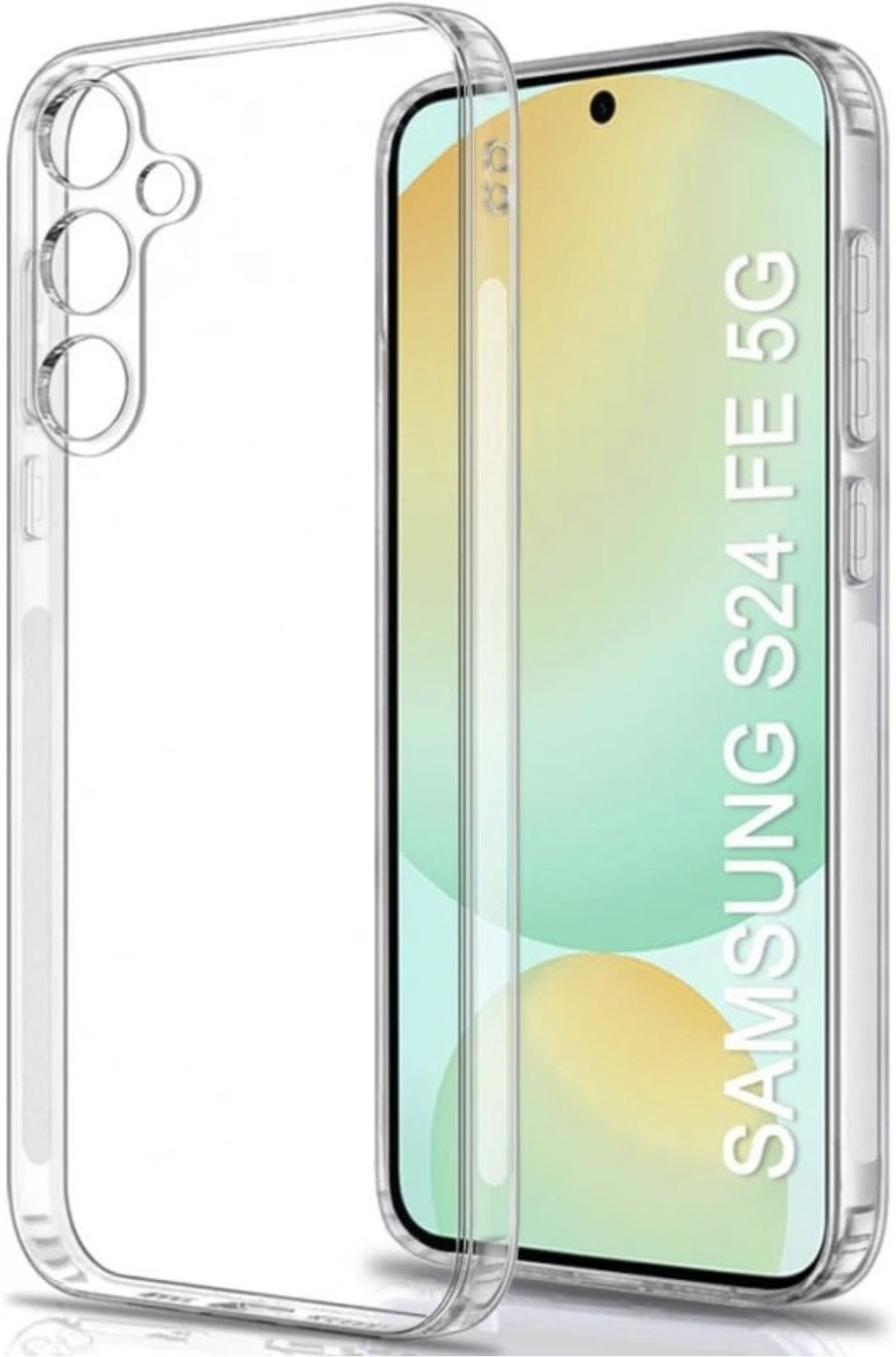 Image of AllifyStore Back Cover for SAMSUNG Galaxy S24 FE 5G (Transparent, Flexible, Silicon, Pack of: 1)