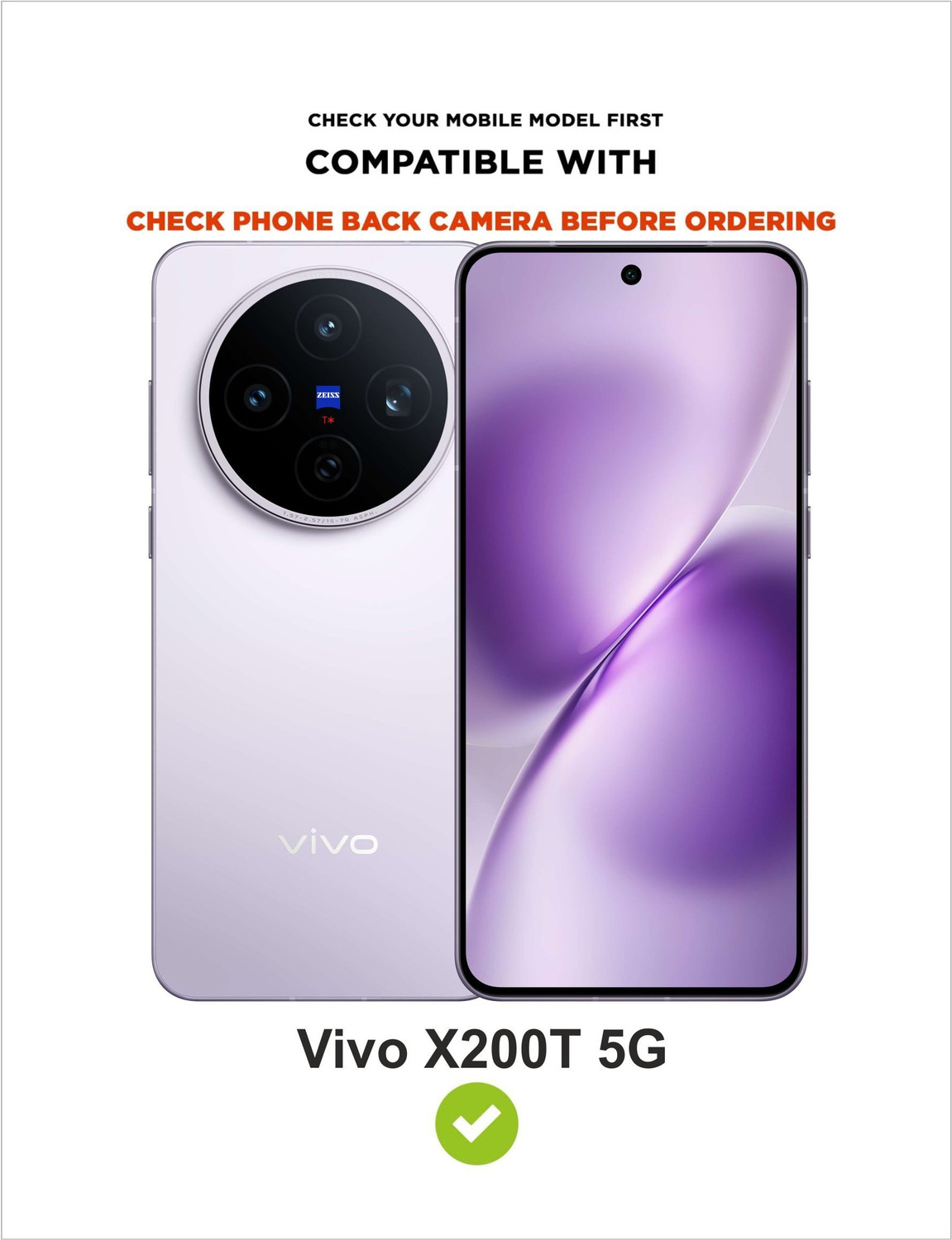 Image of SBMS Back Cover for Vivo X200T 5G (Black, Shock Proof, Silicon, Pack of: 1)