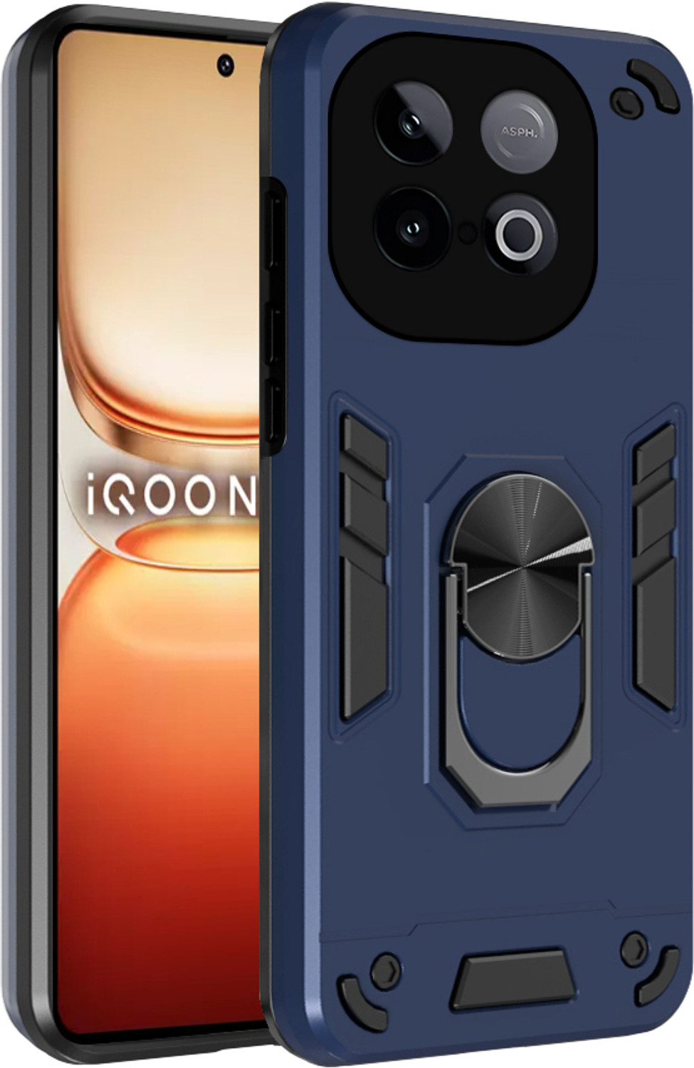Image of Flipkart SmartBuy Back Cover for IQOO Neo 10 5G (Black, Rugged Armor, Polycarbonate, Pack of: 1)