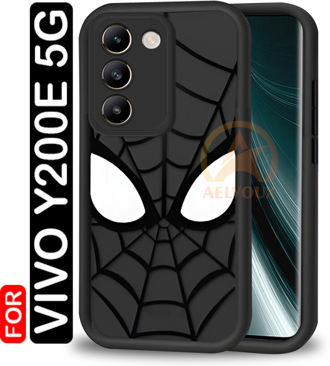 Image of Wellchoice Back Cover for vivo Y200e 5G (Transparent, Grip Case, Rubber, Pack of: 1)