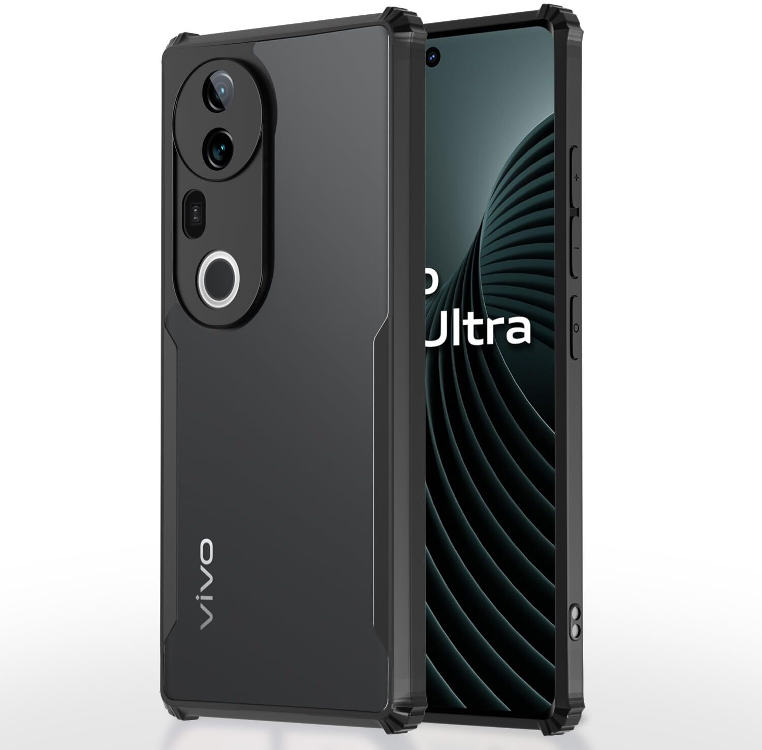 Image of DRYLBEET Back Cover for VIVO T4 Ultra, Magnetic Transparent Case, Crystal Clear Case, Anti Yellow case (Transparent, Magsafe, Thermoplastic Polyurethane)