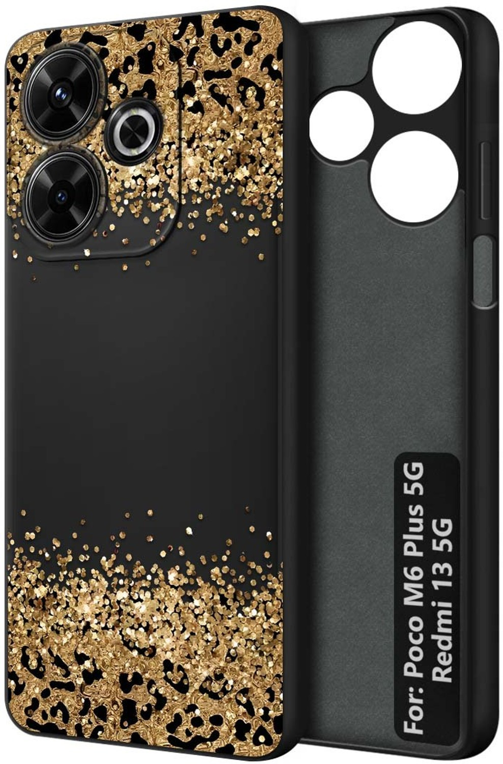 Image of Fashionury LUXE Back Cover for POCO M6 Plus 5G (Multicolor, Grip Case, Rubber, Pack of: 1)