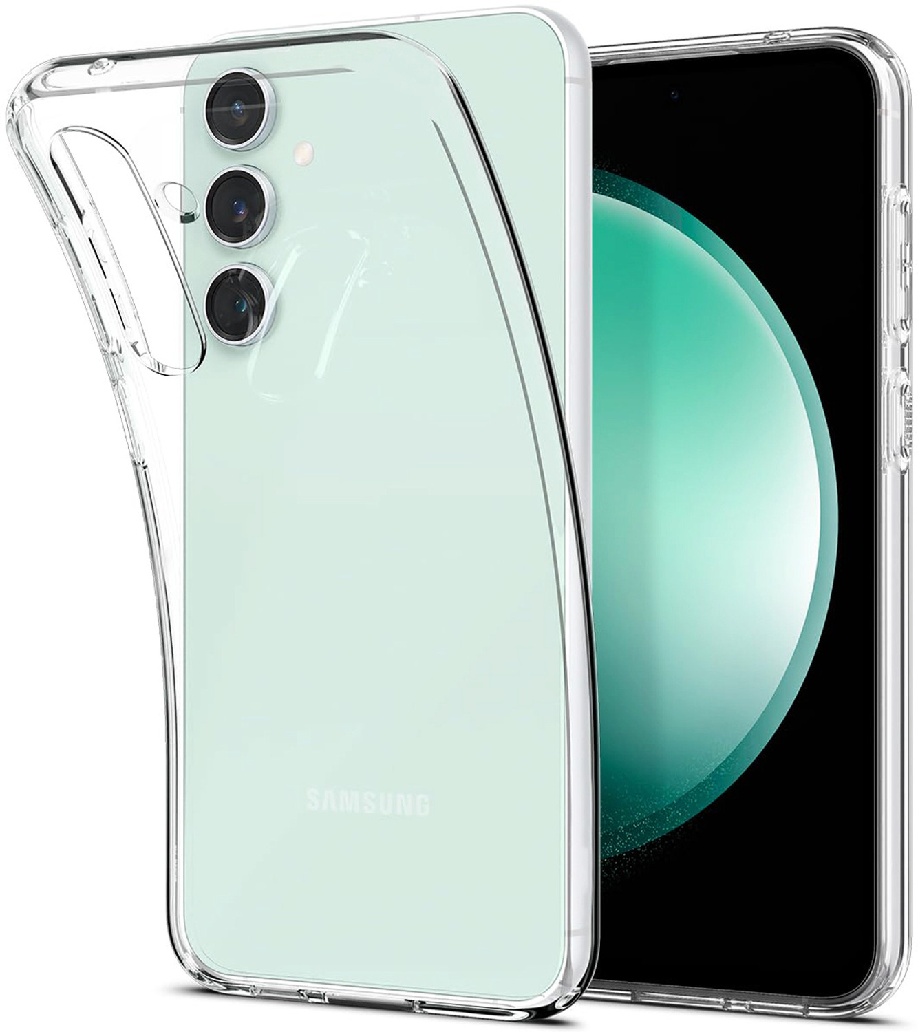 Image of AllifyStore Back Cover for SAMSUNG Galaxy S24 FE 5G (Transparent, Flexible, Silicon, Pack of: 1)