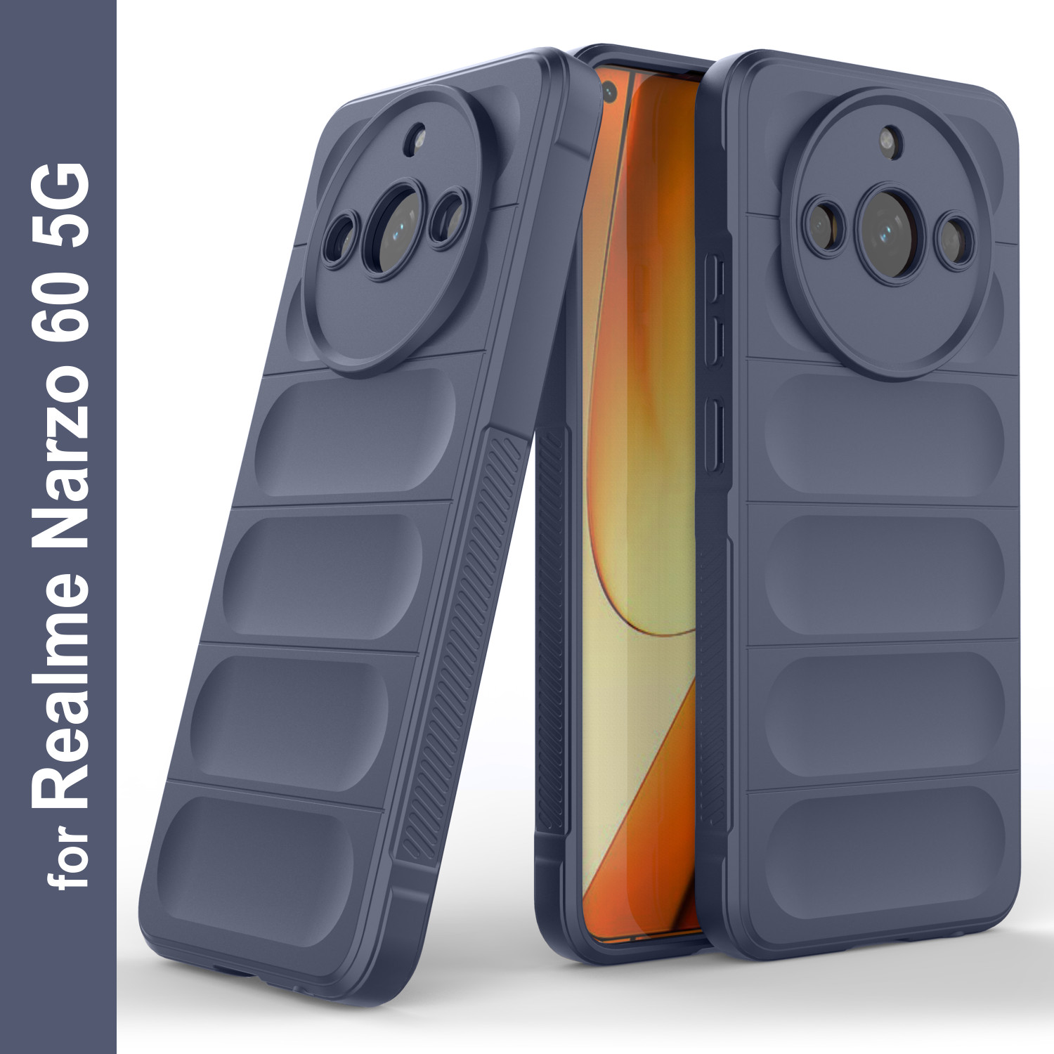 Image of Artistque Back Cover for Realme Narzo 60 5G (Black, Flexible, Silicon, Pack of: 1)