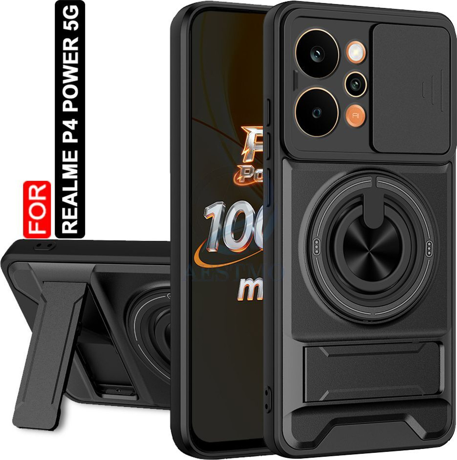 AESTMO Back Cover for Realme P4 Power 5G Black - Image 1